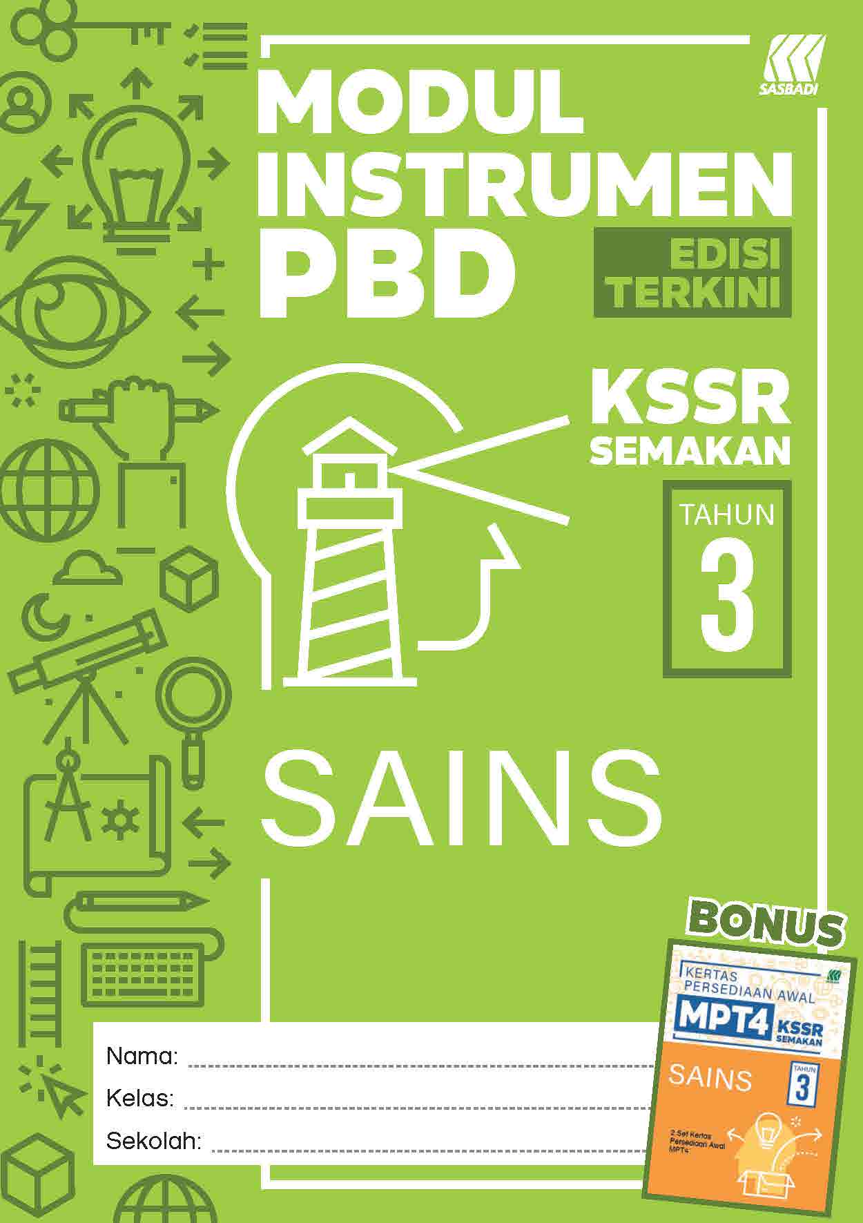 Modul Instrumen PBD KSSR Sains Tahun 3 (2027) Cover