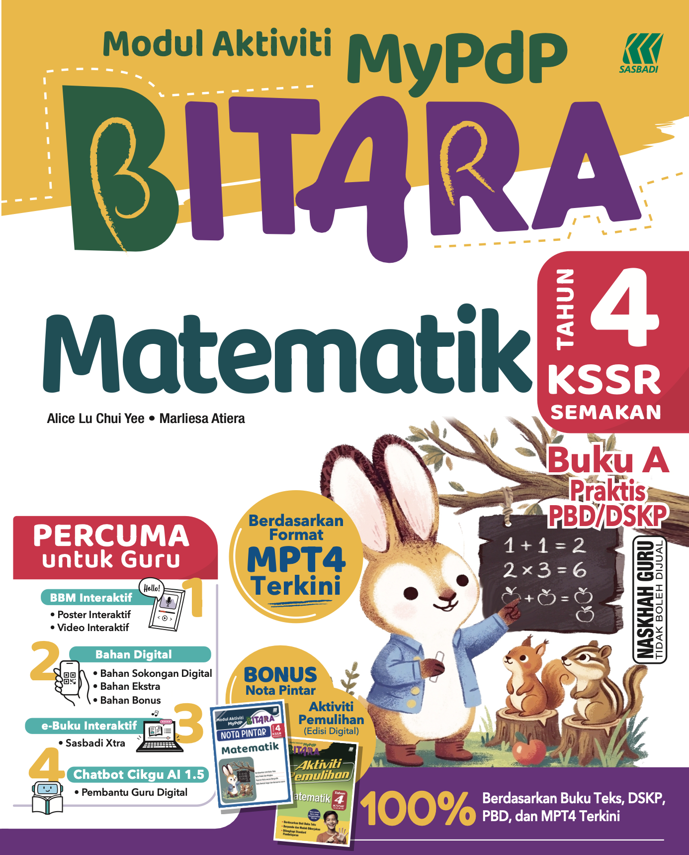 MyPdP BITARA KSSR Matematik Tahun 4 (A) Cover
