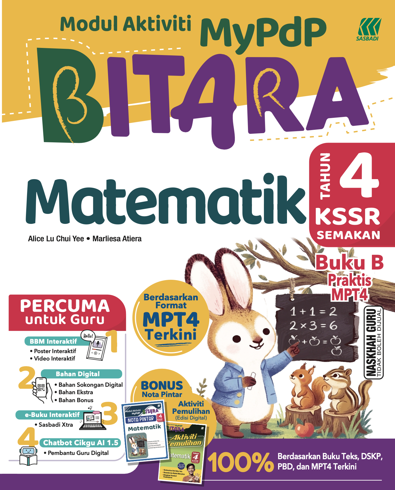MyPdP BITARA KSSR Matematik Tahun 4 (B) Cover