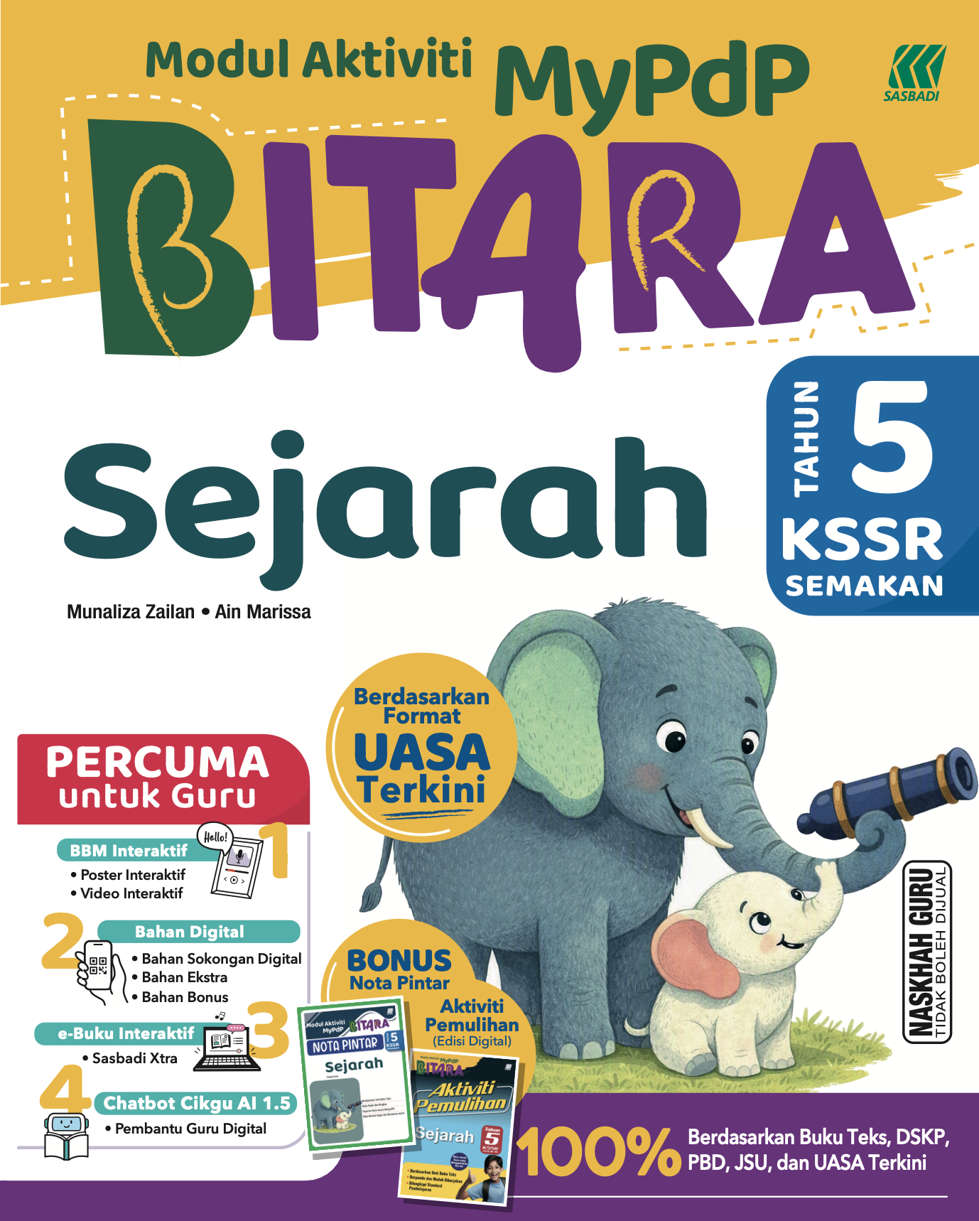 MyPdP BITARA KSSR Sejarah Tahun 5 Cover