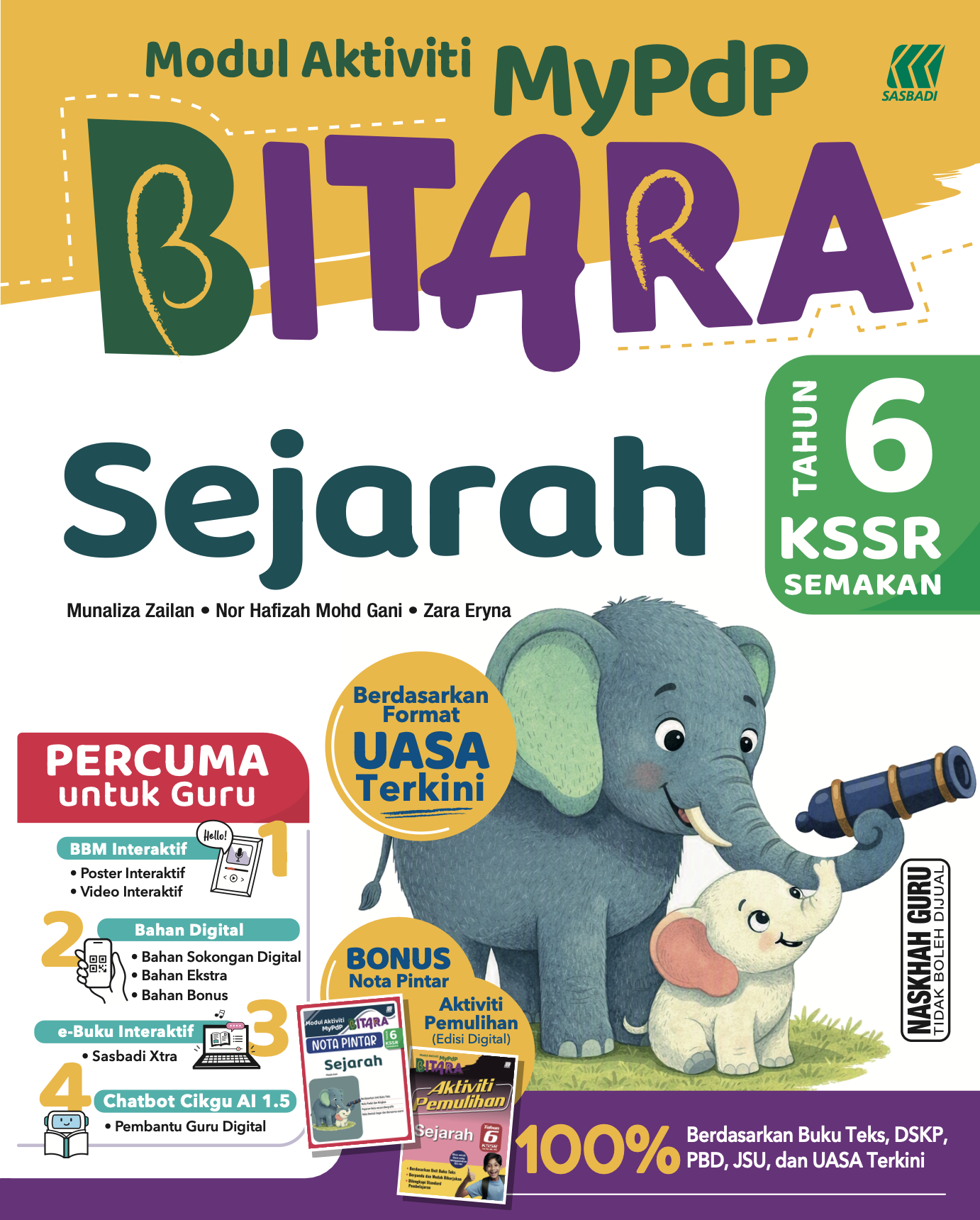 MyPdP BITARA KSSR Sejarah Tahun 6 Cover