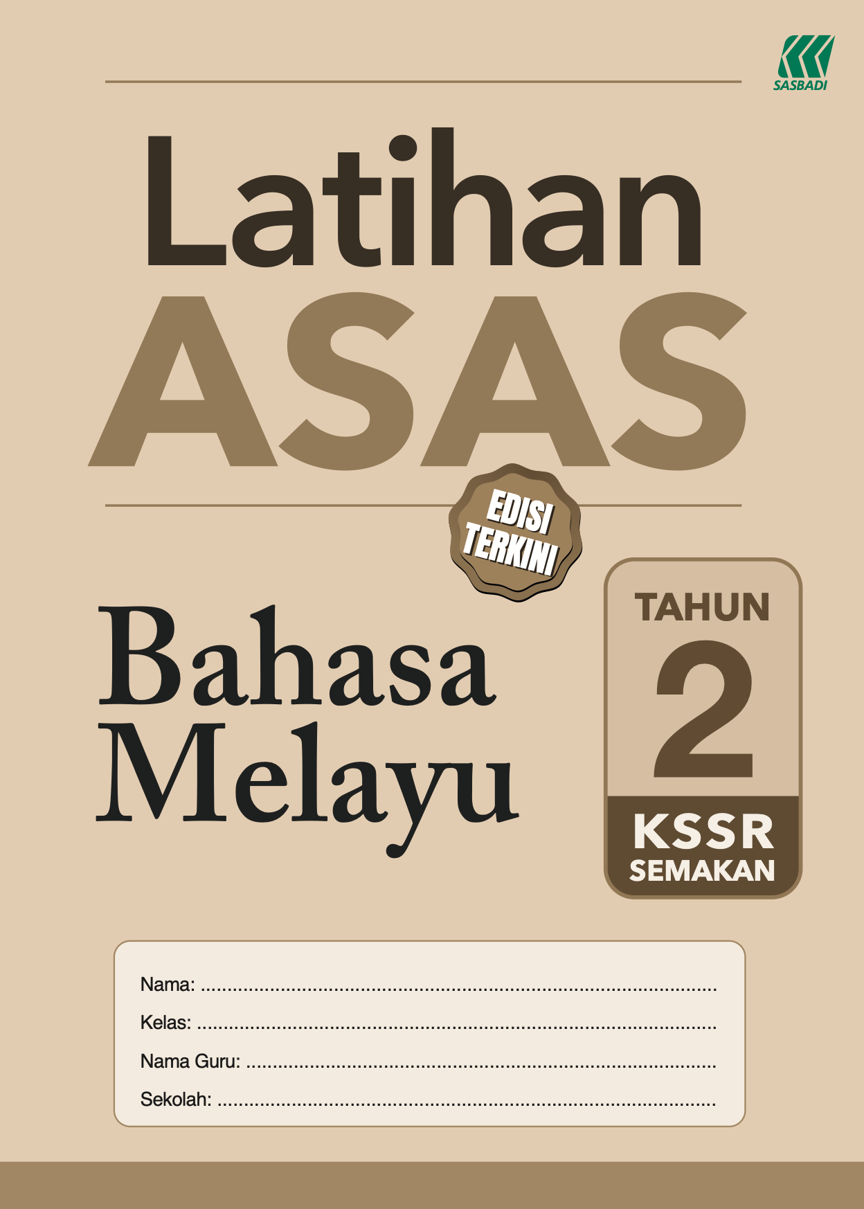 Latihan Asas Bahasa Melayu Tahun 2 Cover