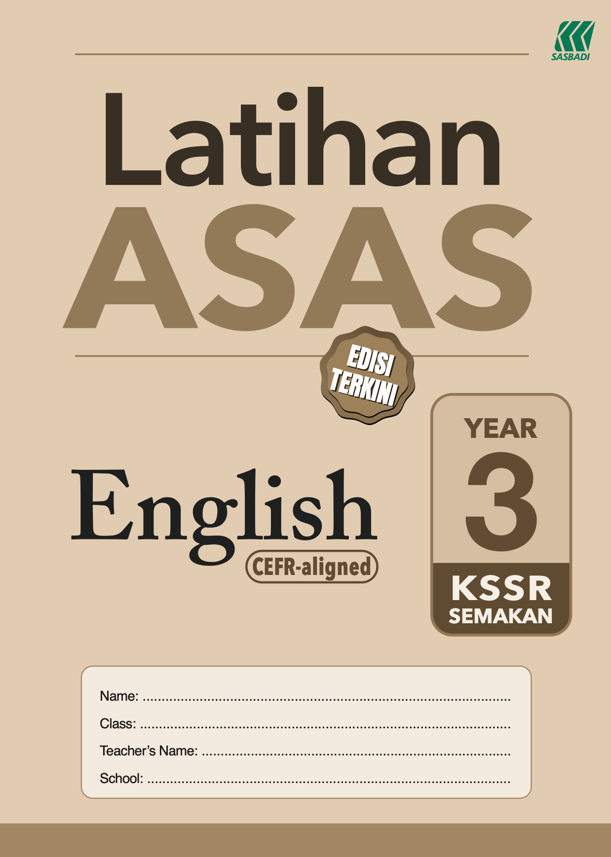 Latihan Asas English Year 3 Cover