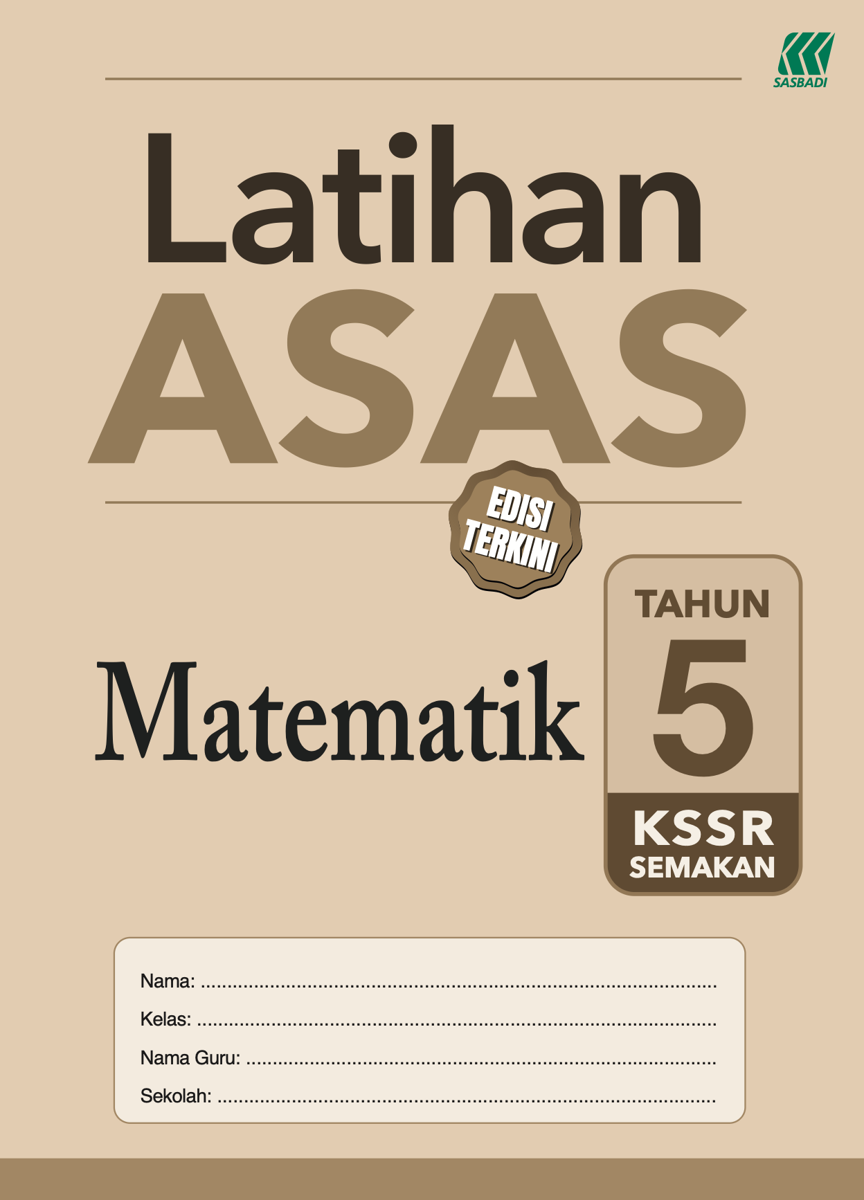 Latihan Asas Matematik Year 5 Cover