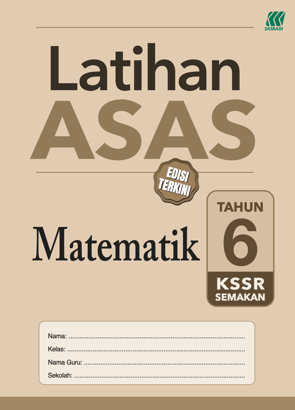 Latihan Asas Matematik Year 6 Cover