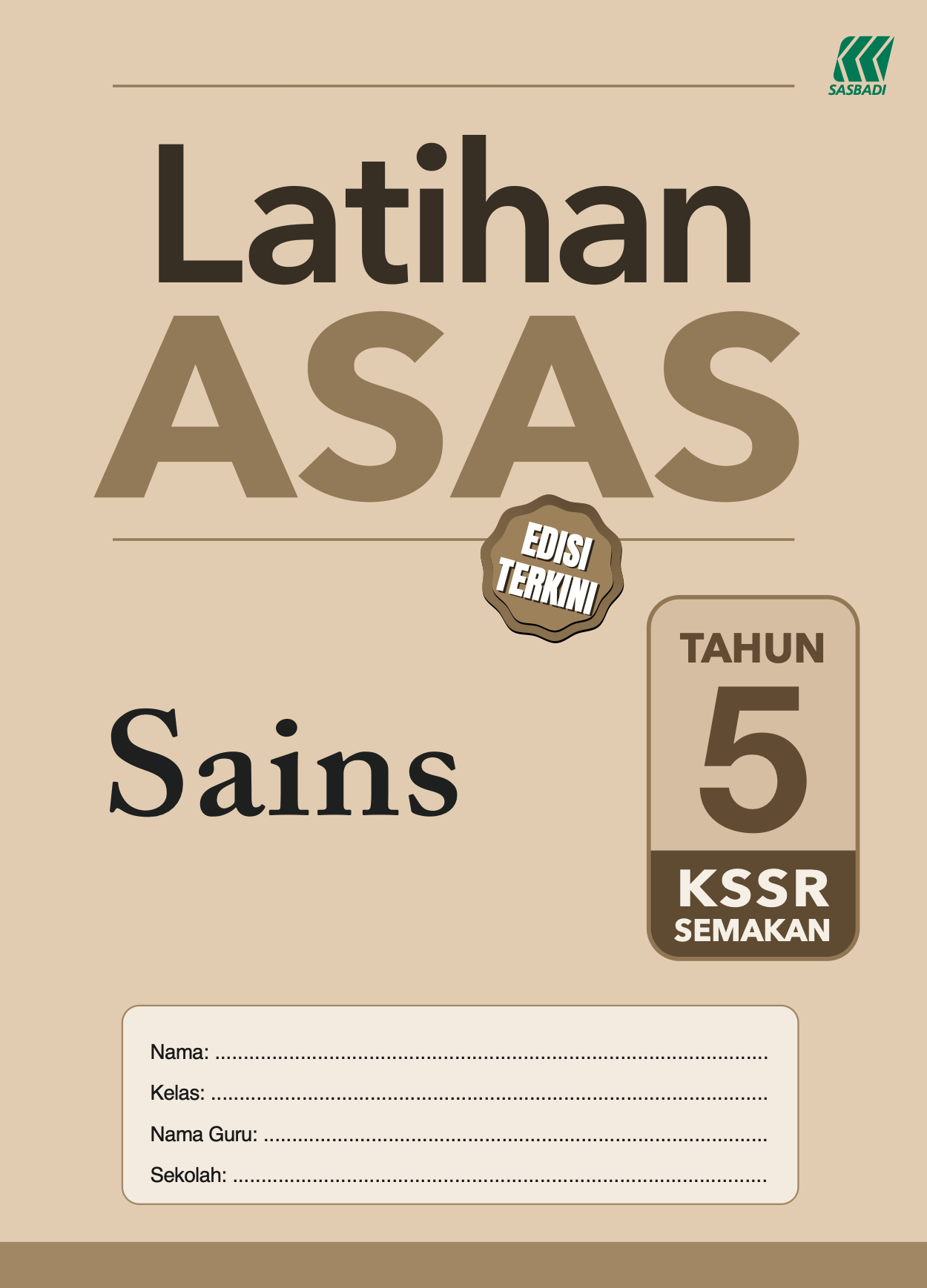 Latihan Asas Sains Tahun 5 Cover
