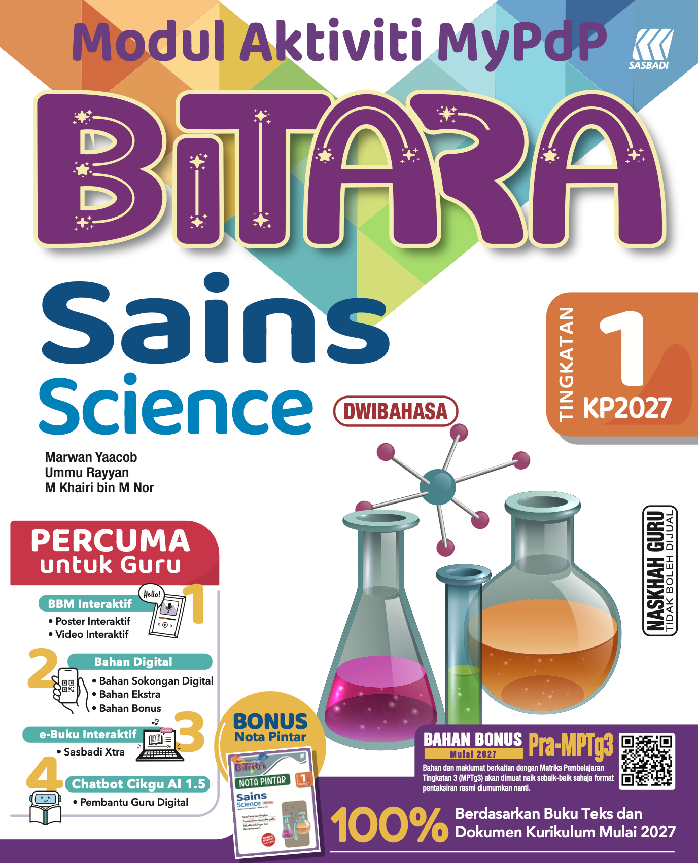 MyPdp Bitara Sains Ting. 1 Cover