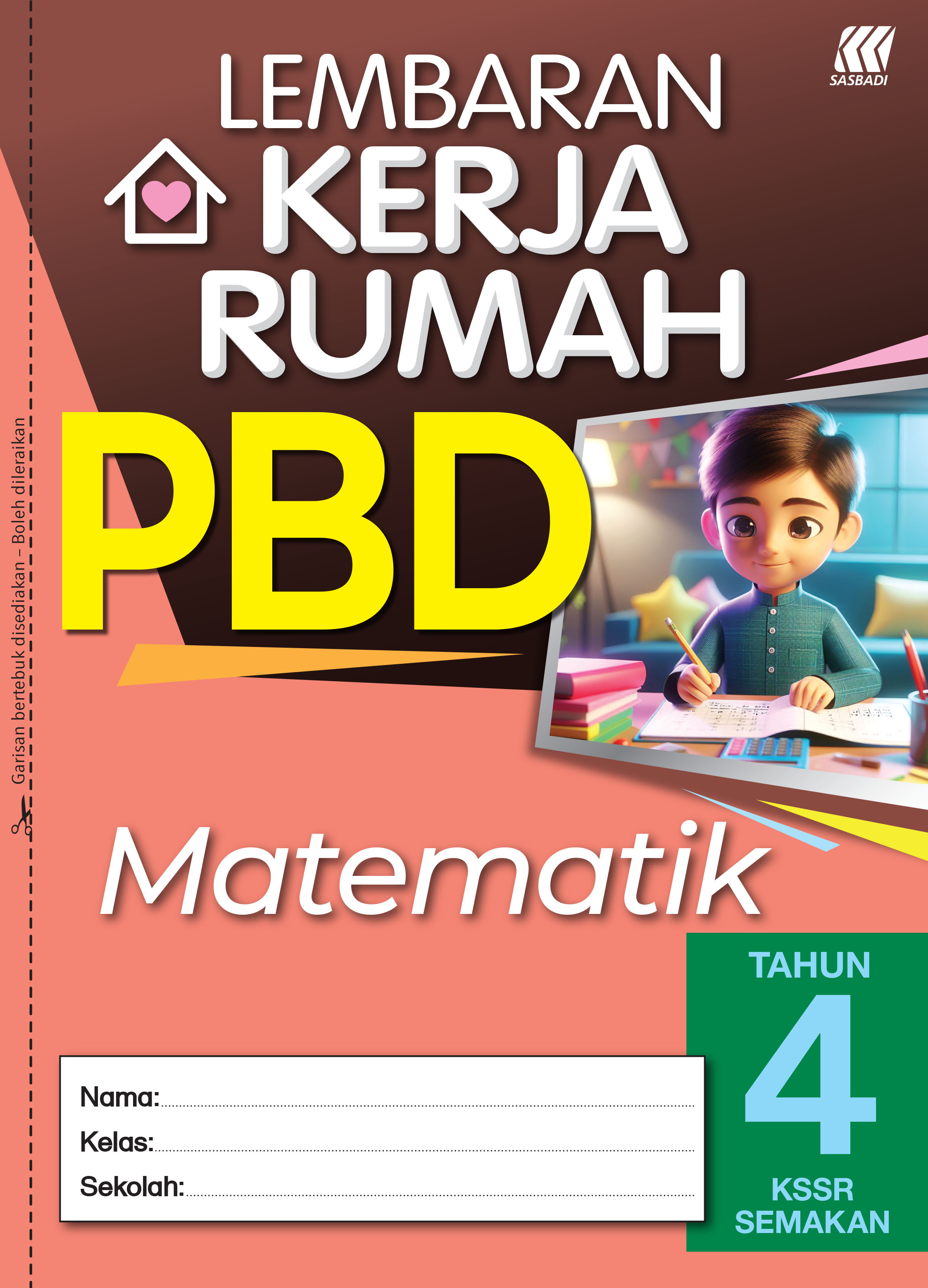Lembaran Kerja Rumah PBD KSSR Matematik Tahun 4 Cover