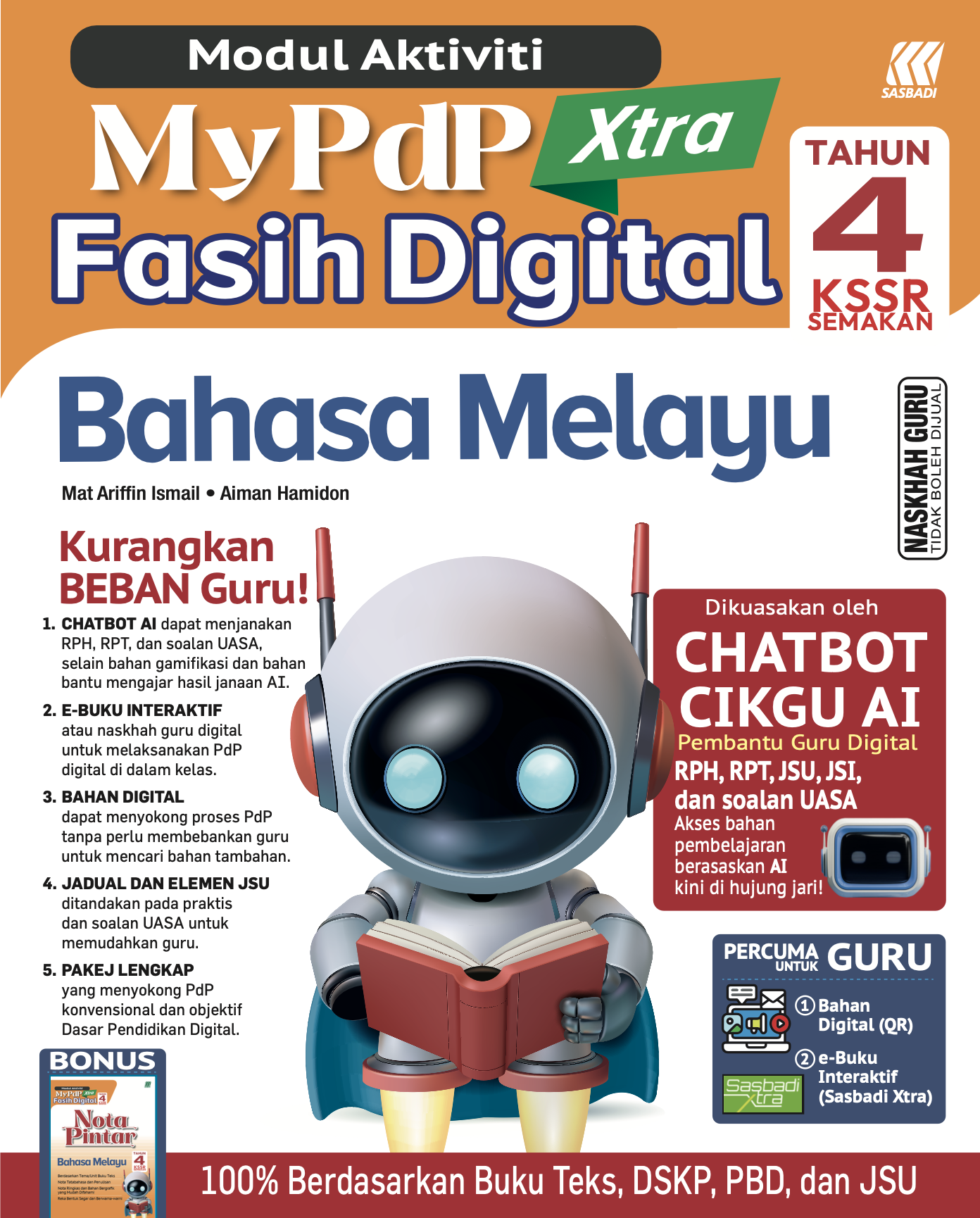 Modul Aktiviti MyPdP Xtra Fasih Digital KSSR Semakan Bahasa Melayu Tahun 4 (NG) Cover