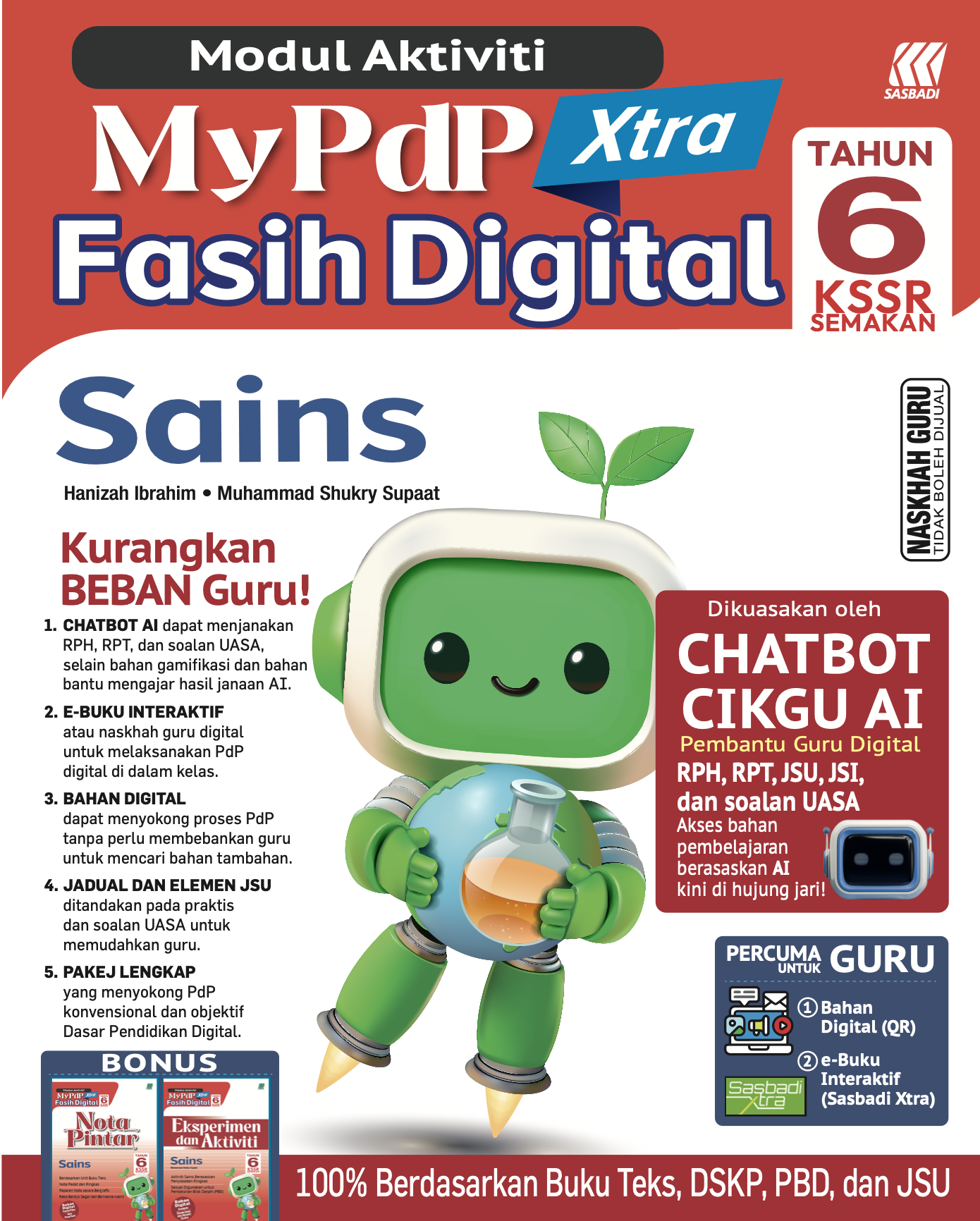 Modul Aktiviti MyPdP Xtra Fasih Digital KSSR Semakan Sains Tahun 6 (NG) Cover