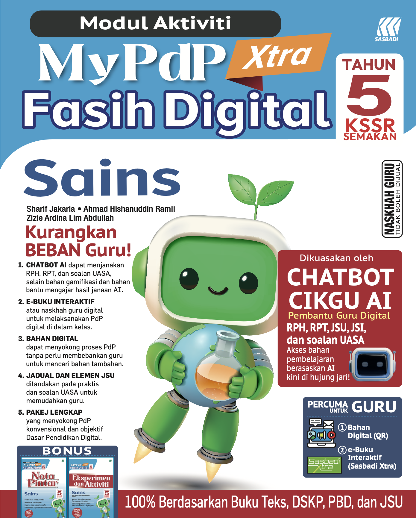 Modul Aktiviti MyPdP Xtra Fasih Digital KSSR Semakan Sains Tahun 5 (NG) Cover