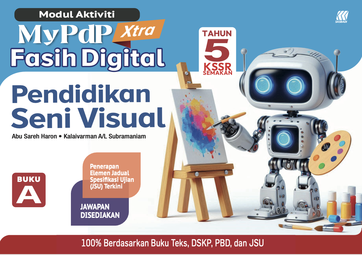 Modul Aktiviti MyPdP Xtra Fasih Digital KSSR Semakan Pendidikan Seni Visual Tahun 5 Buku A (NM) Cover