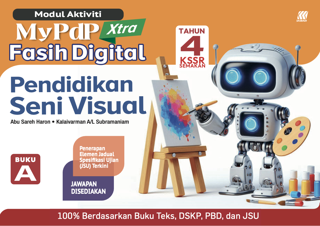 Modul Aktiviti MyPdP Xtra Fasih Digital KSSR Semakan Pendidikan Seni Visual Tahun 4 Buku A (NM) Cover