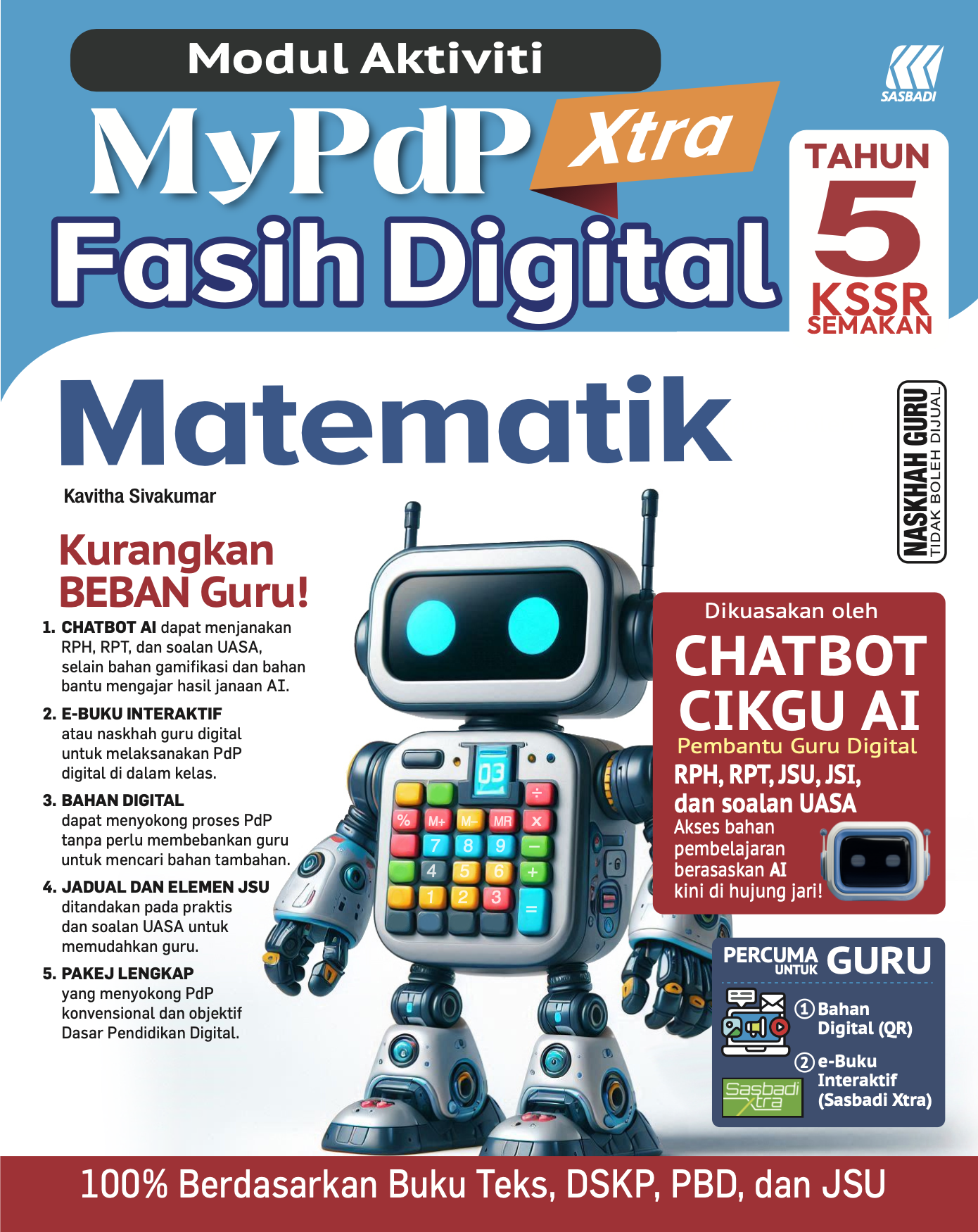 Modul Aktiviti MyPdP Xtra Fasih Digital KSSR Semakan Matematik Tahun 5 (NG) Cover