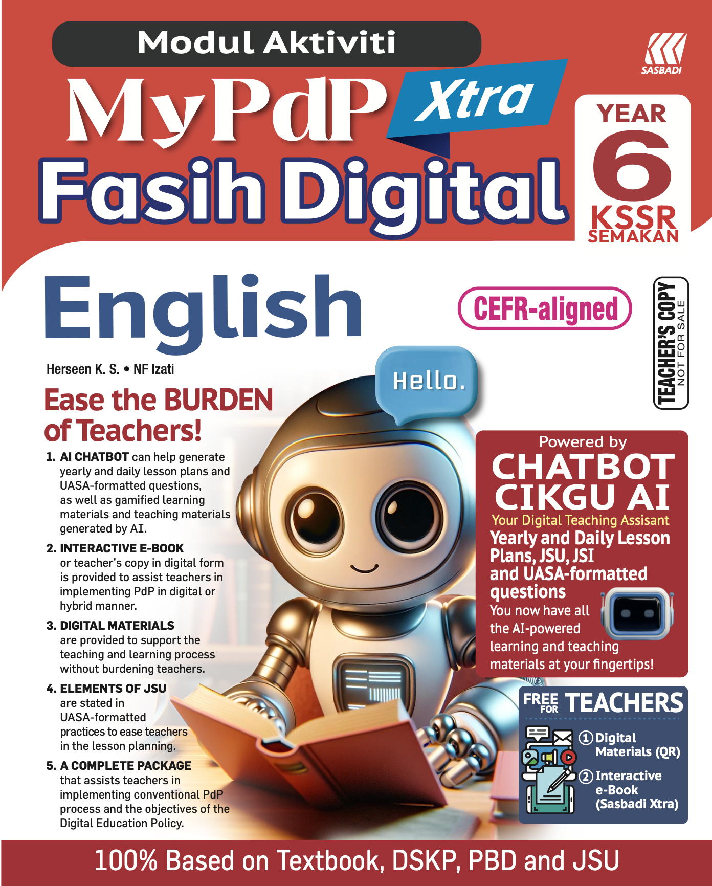 Modul Aktiviti MyPdP Xtra Fasih Digital KSSR Semakan Bahasa Inggeris Tahun 6 (NG) Cover