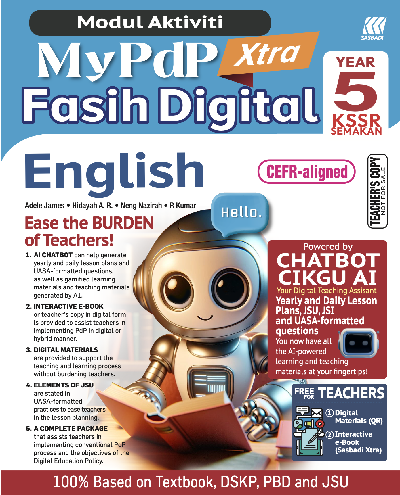 Modul Aktiviti MyPdP Xtra Fasih Digital KSSR Semakan Bahasa Inggeris Tahun 5 (NG) Cover