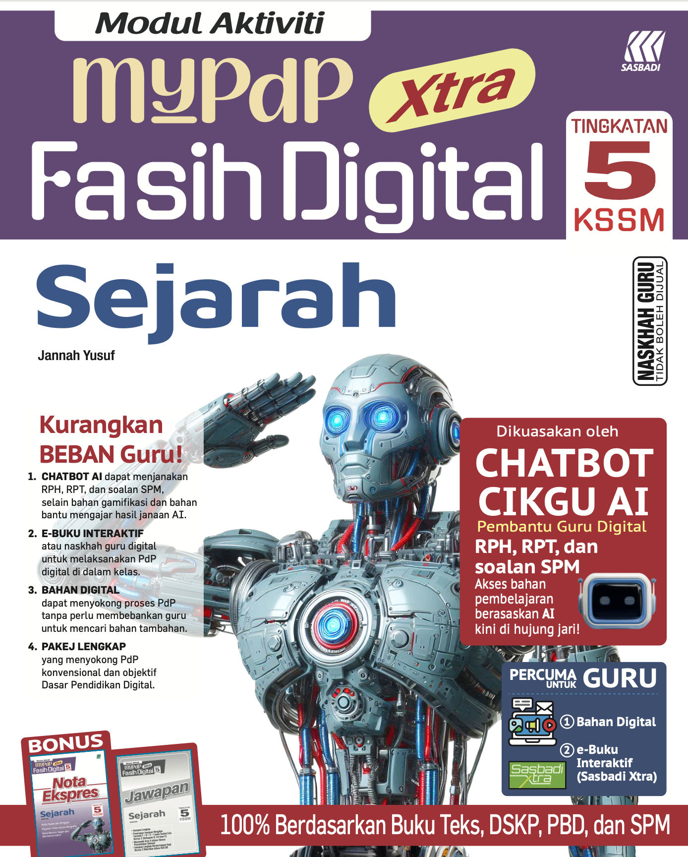 Modul Aktiviti MyPdP Xtra Fasih Digital KSSM Sejarah Tingkatan 5 (NG) Cover