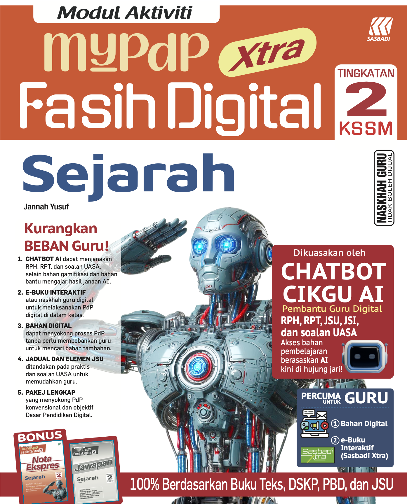 Modul Aktiviti MyPdP Xtra Fasih Digital KSSM Sejarah Tingkatan 2 (NG) Cover