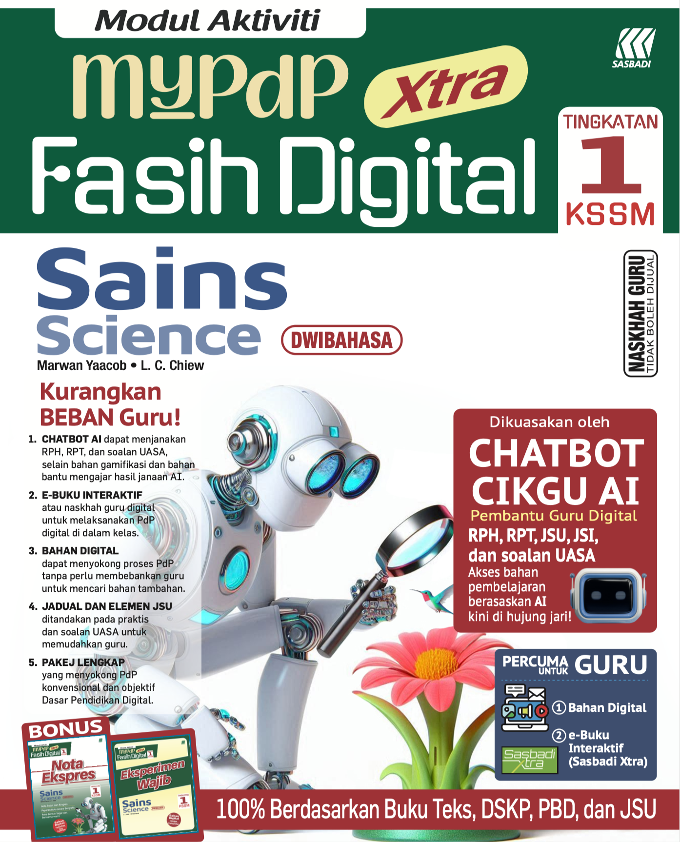 Modul Aktiviti MyPdP Xtra Fasih Digital KSSM Sains Tingkatan 1 (NG) Cover