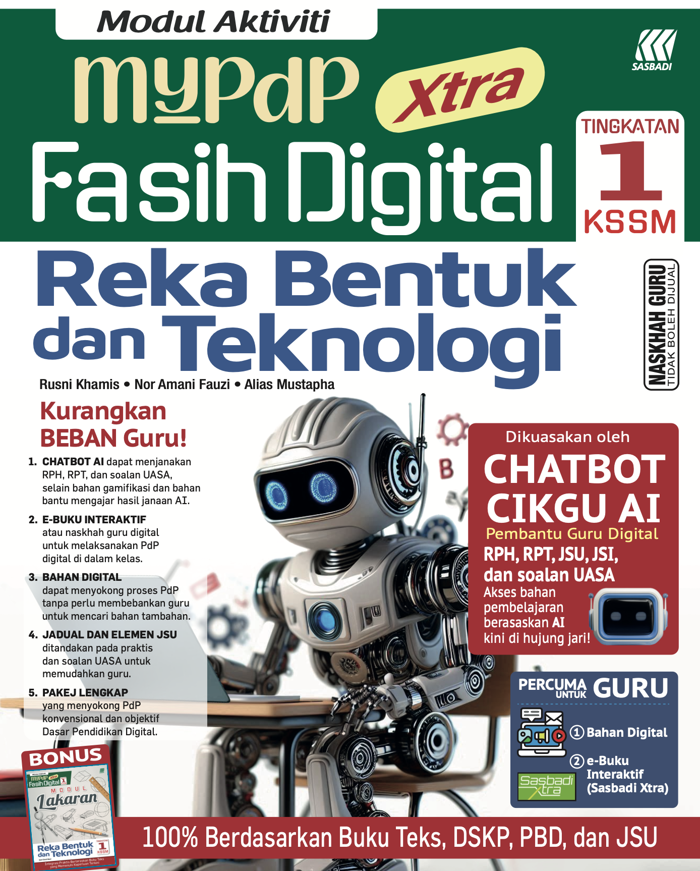 Modul Aktiviti MyPdP Xtra Fasih Digital KSSM RBT Tingkatan 1 (NG) Cover