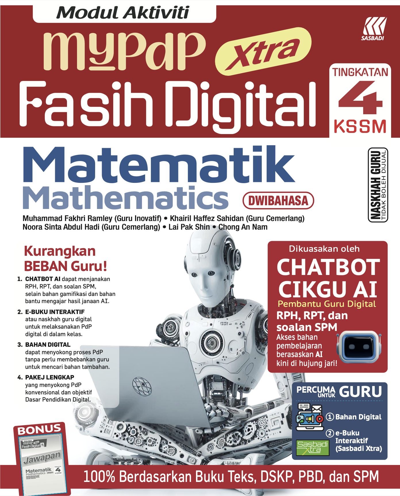 Modul Aktiviti MyPdP Xtra Fasih Digital KSSM Matematik Tingkatan 4 (NG) Cover