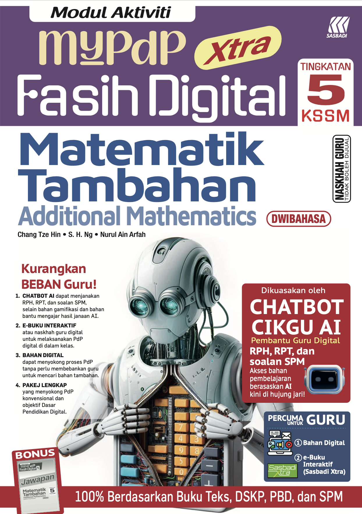 Modul Aktiviti MyPdP Xtra Fasih Digital KSSM Matematik Tambahan Tingkatan 5 (NG) Cover