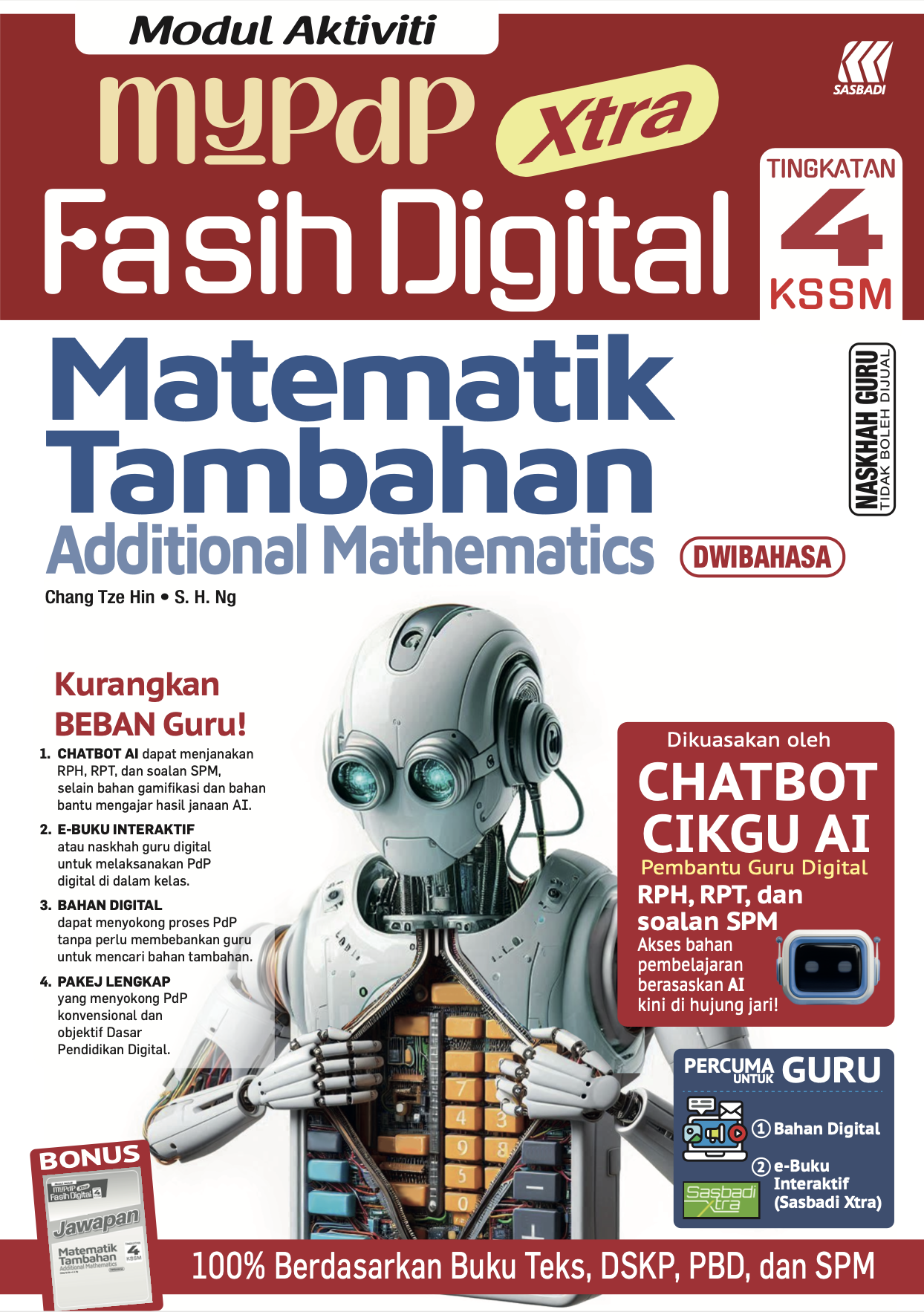 Modul Aktiviti MyPdP Xtra Fasih Digital KSSM Matematik Tambahan Tingkatan 4 (NG) Cover