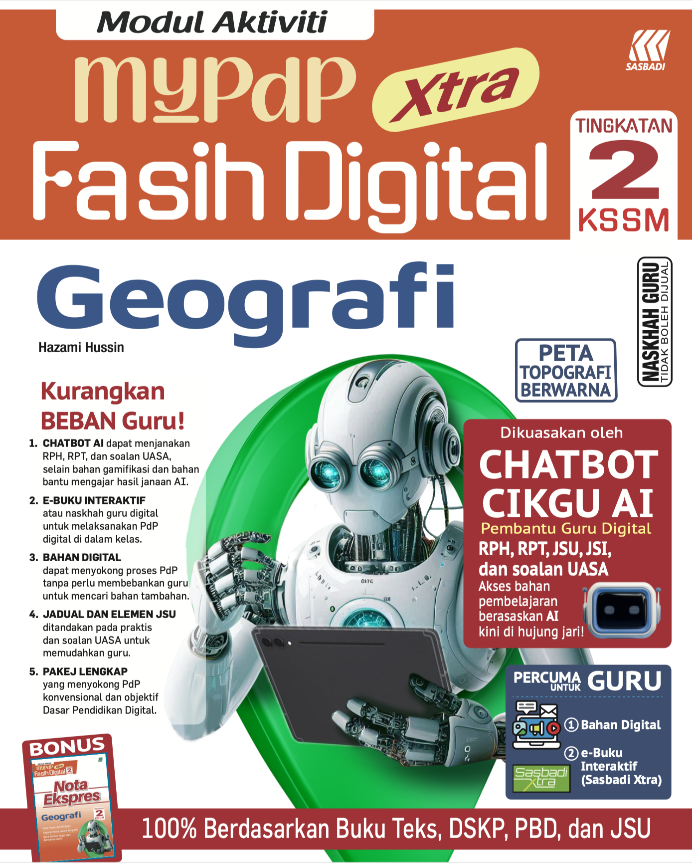 Modul Aktiviti MyPdP Xtra Fasih Digital KSSM Geografi Tingkatan 2 (NG) Cover