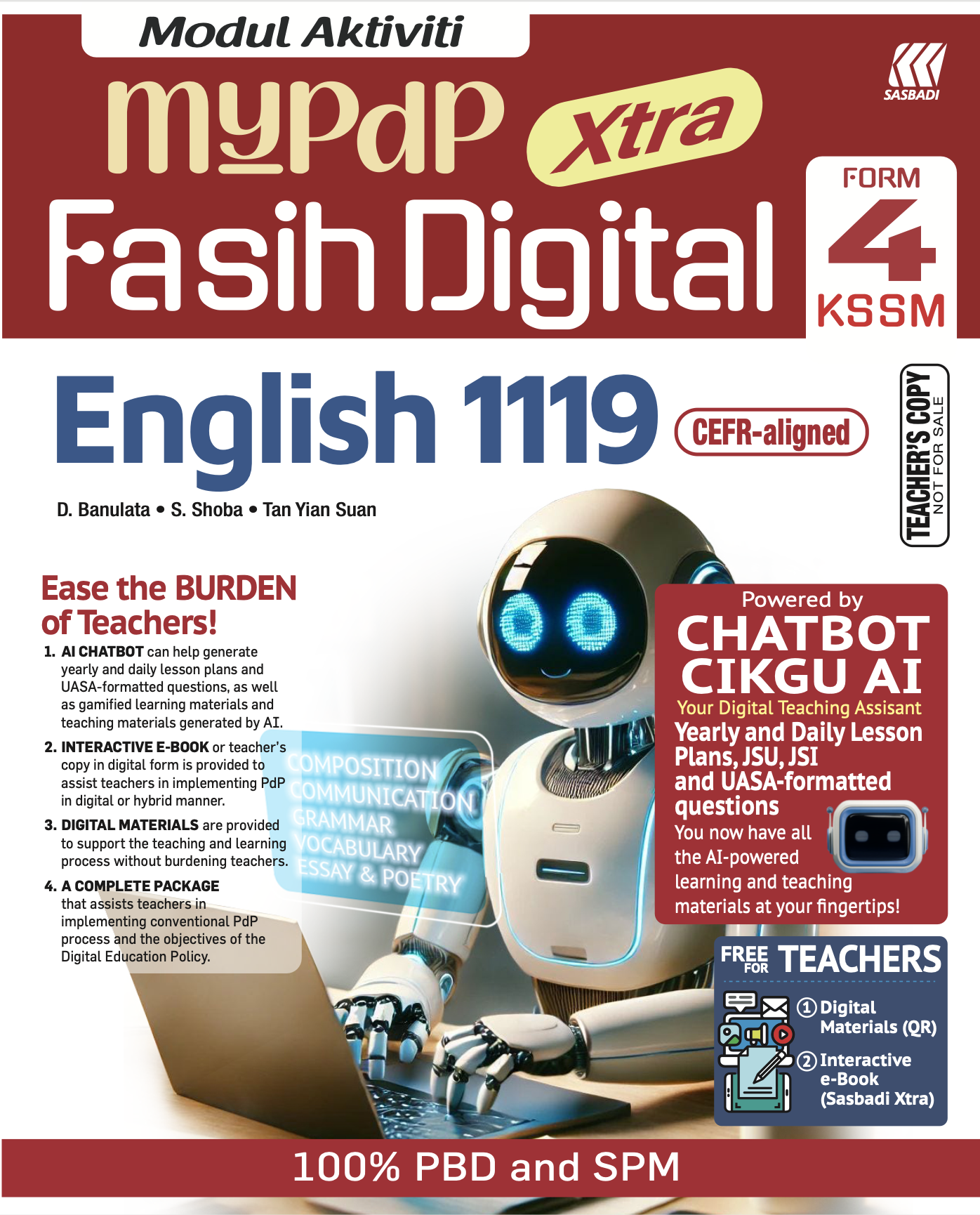Modul Aktiviti MyPdP Xtra Fasih Digital KSSM English Tingkatan 4 (NG) Cover