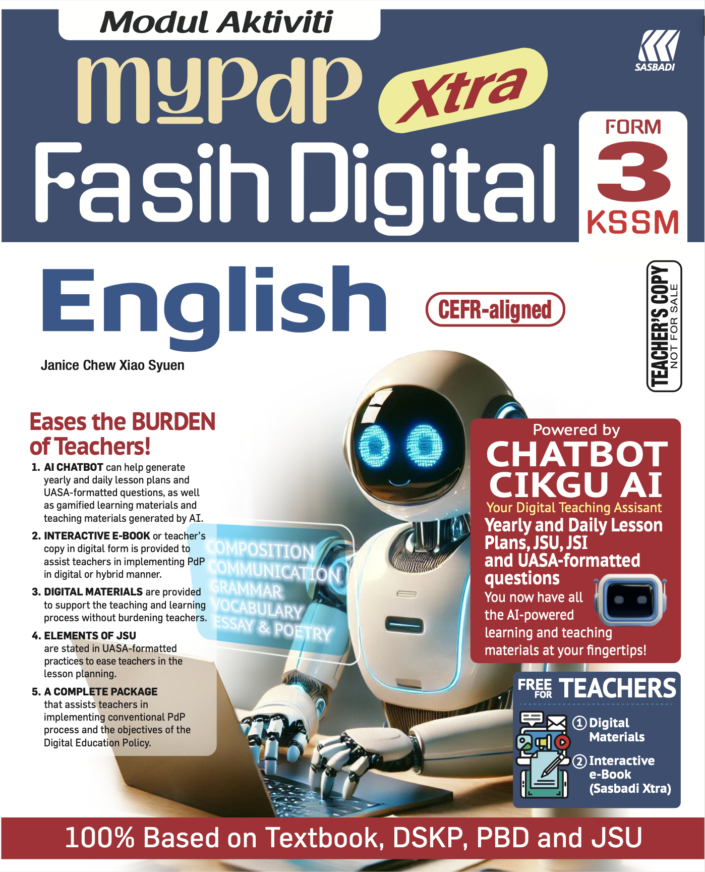 Modul Aktiviti MyPdP Xtra Fasih Digital KSSM English Tingkatan 3 (NG) Cover