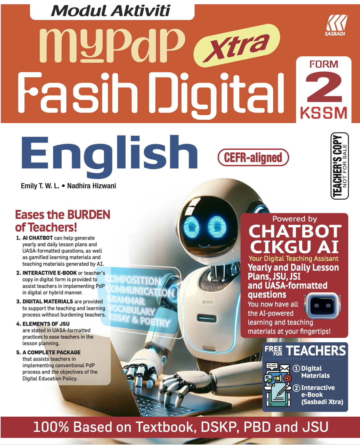 Modul Aktiviti MyPdP Xtra Fasih Digital KSSM English Tingkatan 2 (NG) Cover