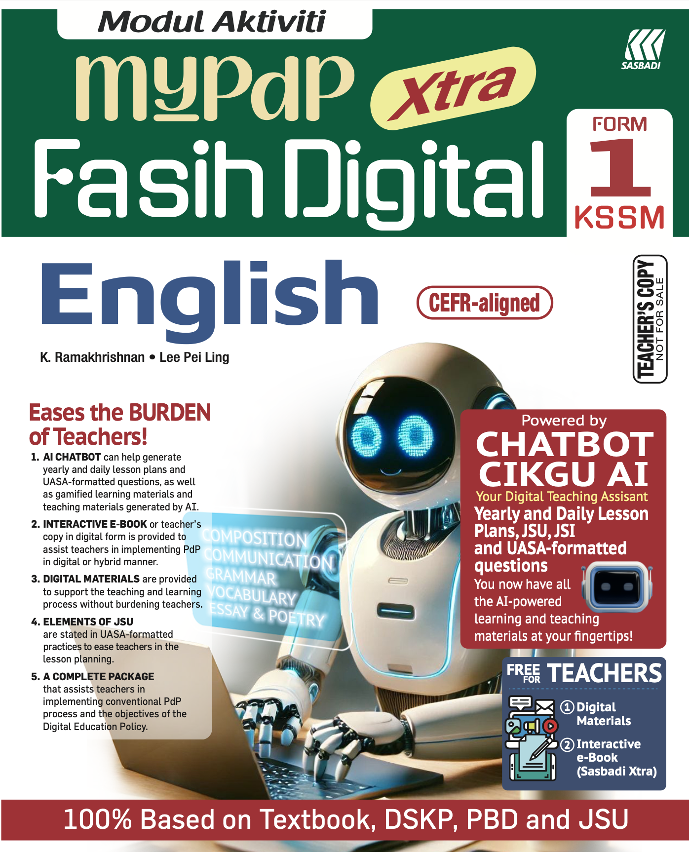 Modul Aktiviti MyPdP Xtra Fasih Digital KSSM English Tingkatan 1 (NG) Cover