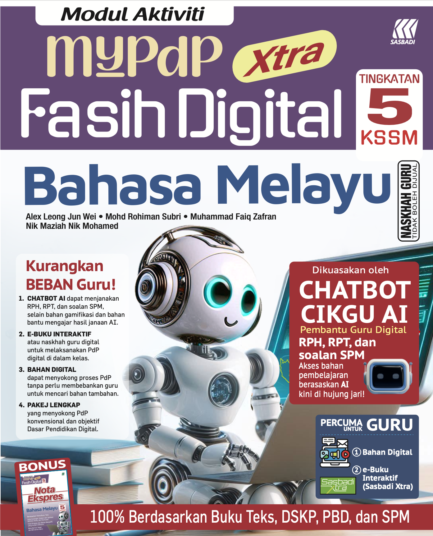 Modul Aktiviti MyPdP Xtra Fasih Digital KSSM BM Tingkatan 5 (NG) Cover