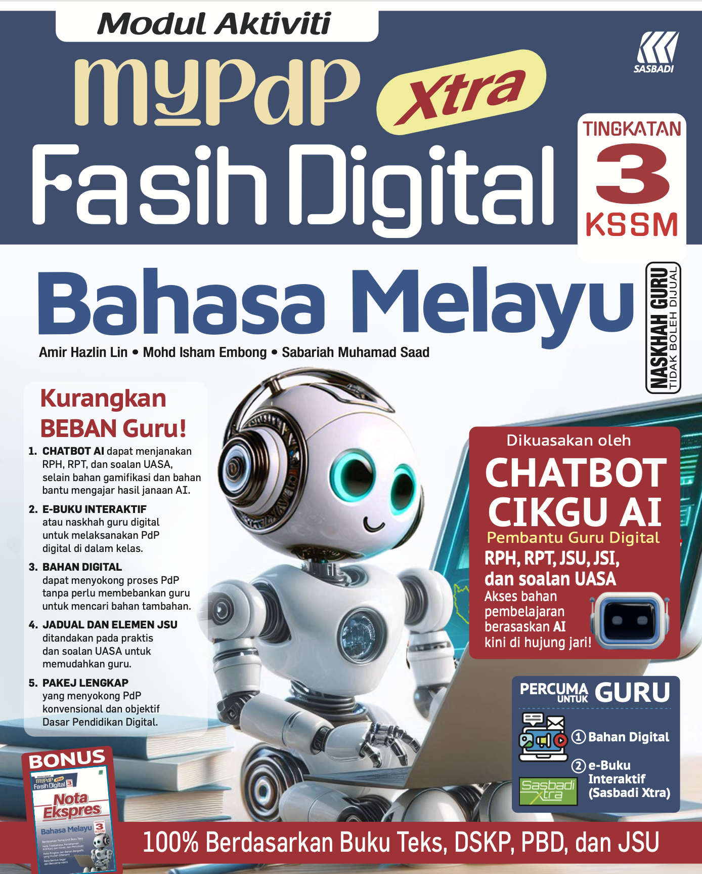 Modul Aktiviti MyPdP Xtra Fasih Digital KSSM BM Tingkatan 3 (NG) Cover