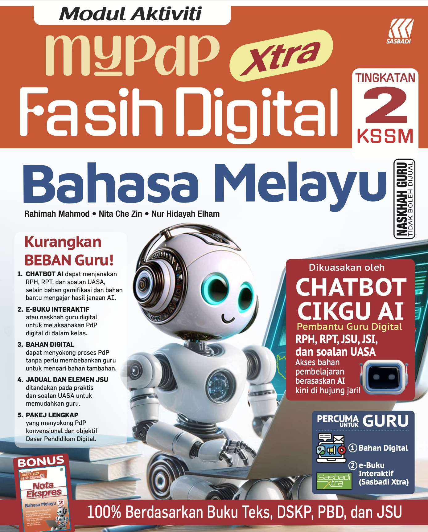 Modul Aktiviti MyPdP Xtra Fasih Digital KSSM BM Tingkatan 2 (NG) Cover