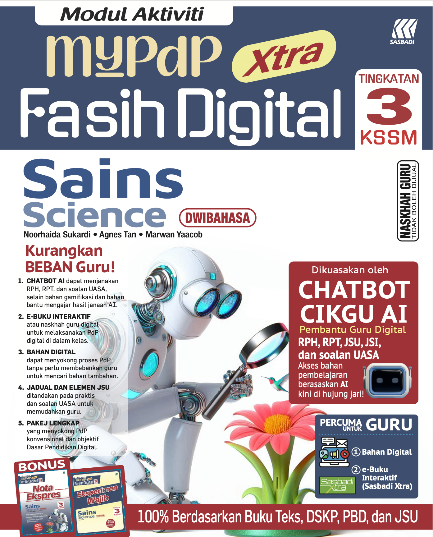 Modul Aktiviti MyPdP Xtra Fasih Digital KSSM Sains Tingkatan 3 (NG) Cover