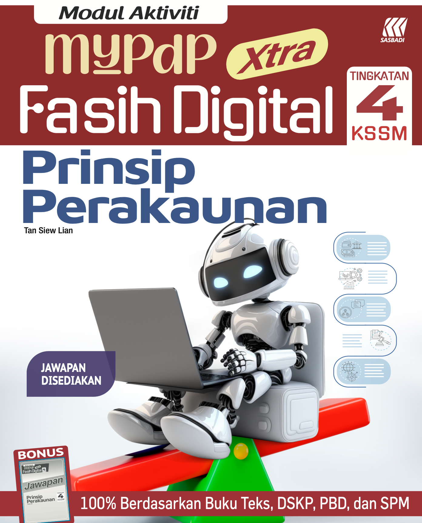 Modul Aktiviti MyPdP Xtra Fasih Digital KSSM P.Akaun Tingkatan 4 (NM) Cover