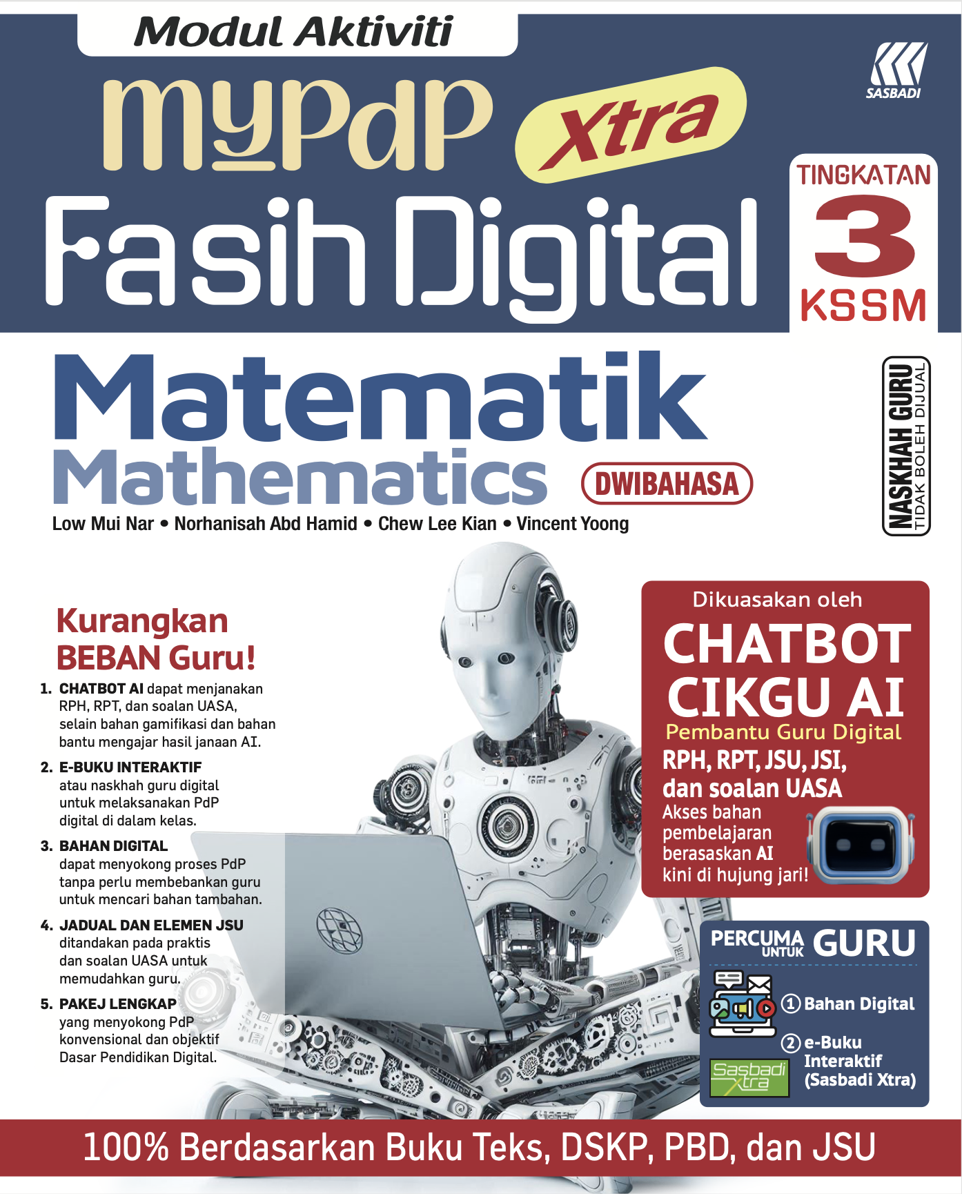 Modul Aktiviti MyPdP Xtra Fasih Digital KSSM Matematik Tingkatan 3 (NG) Cover