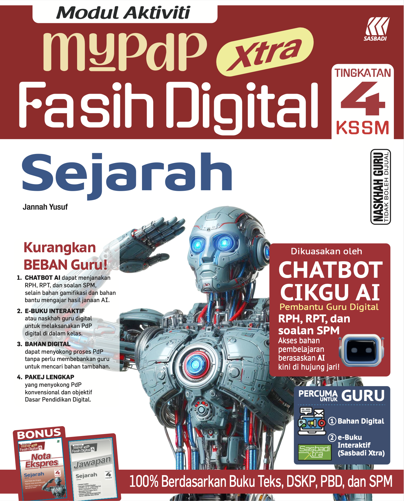 Modul Aktiviti MyPdP Xtra Fasih Digital KSSM Sejarah Tingkatan 4 (NG) Cover