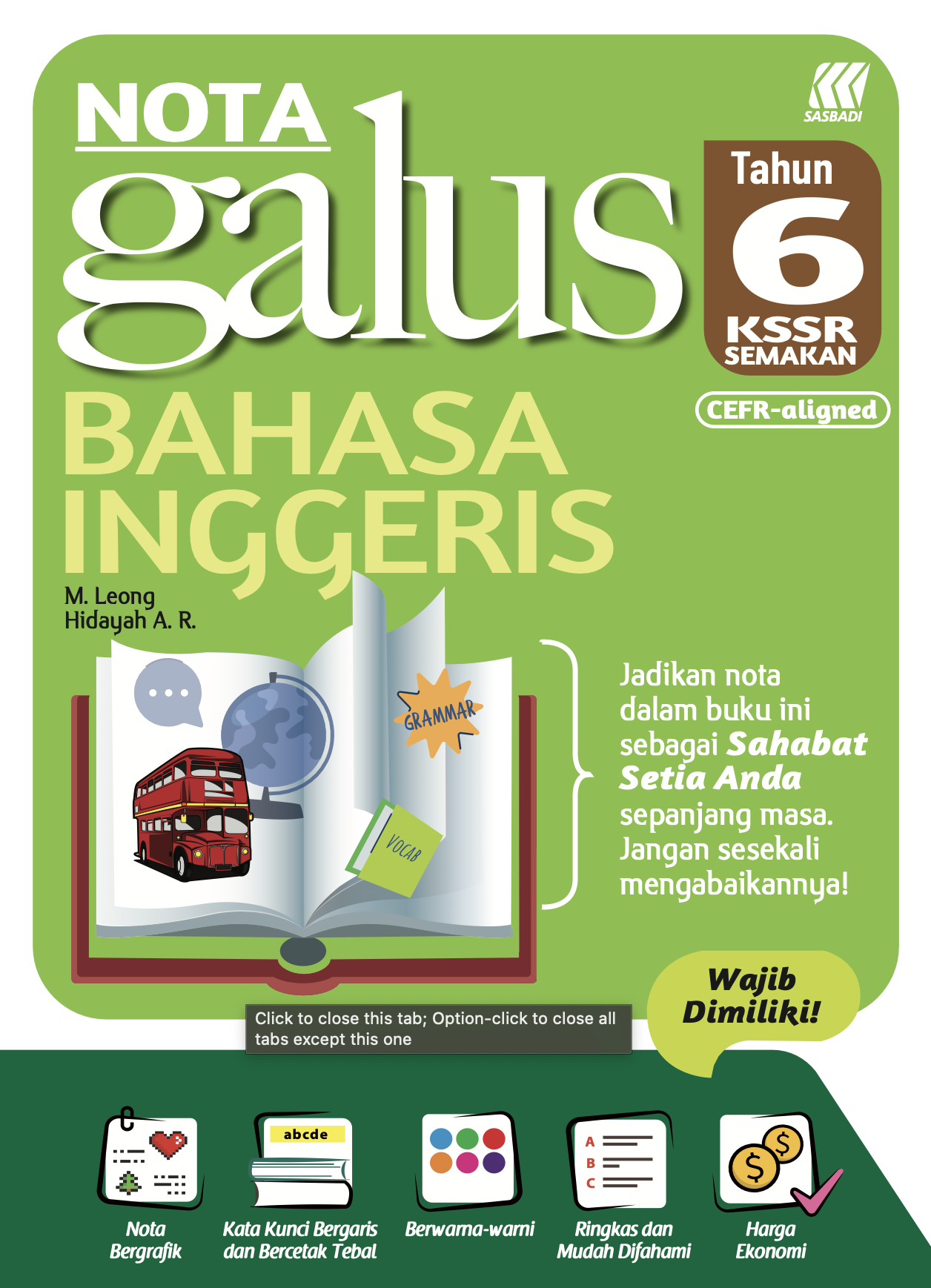 Nota GALUS KSSR English Year 6 Cover