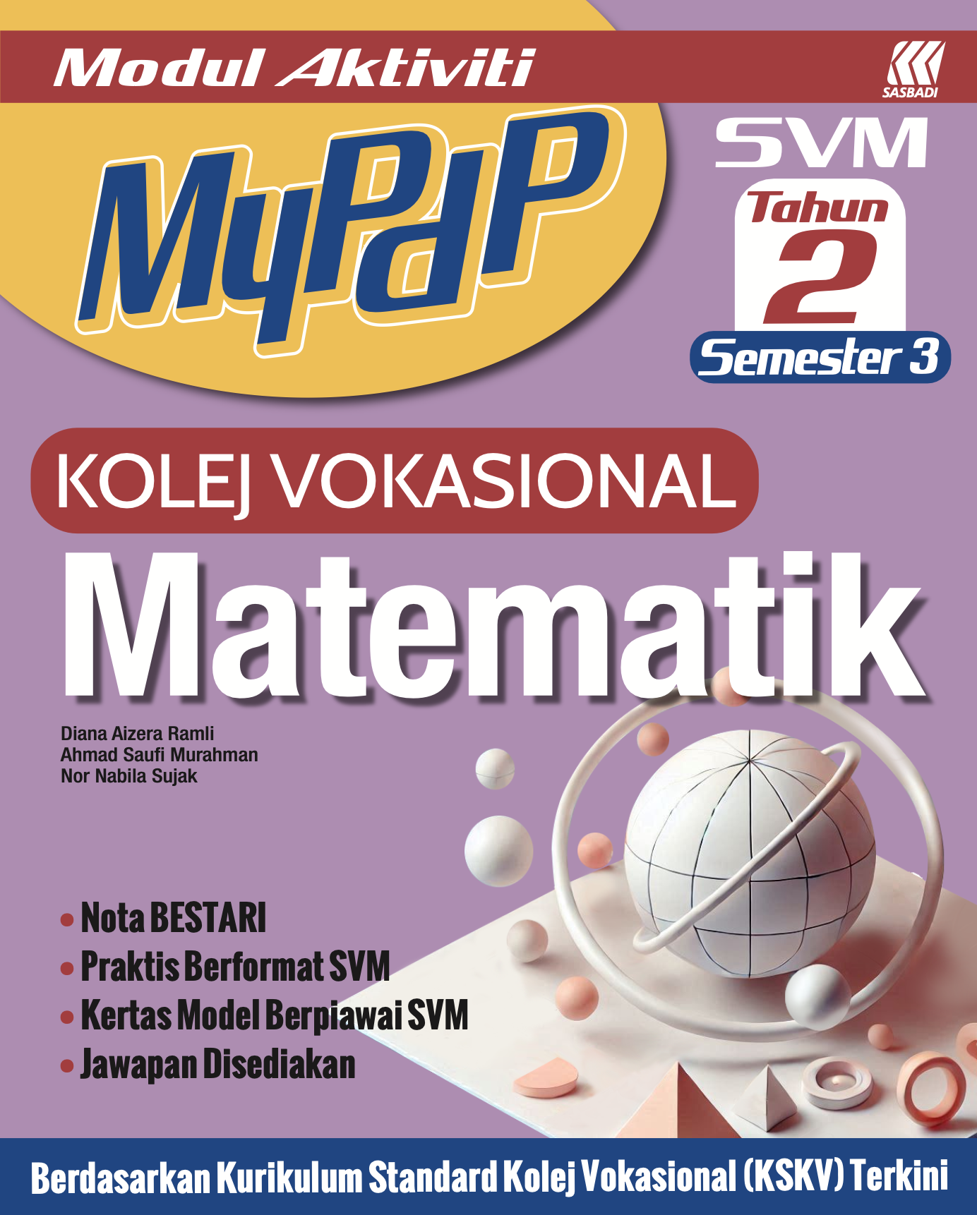 Modul Aktiviti MyPdP Kolej Vokasional Matematik Tahun 2 Sem 3 Cover