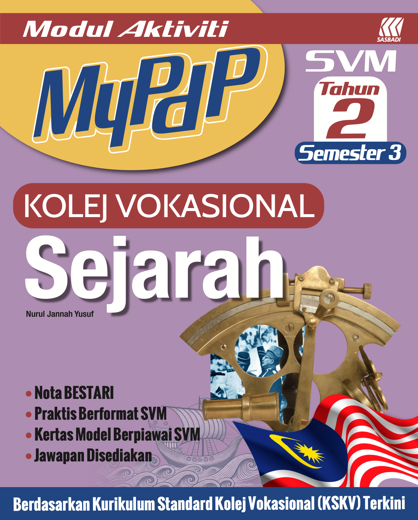 Modul Aktiviti MyPdP Kolej Vokasional Sejarah Tahun 2 Sem 3 Cover