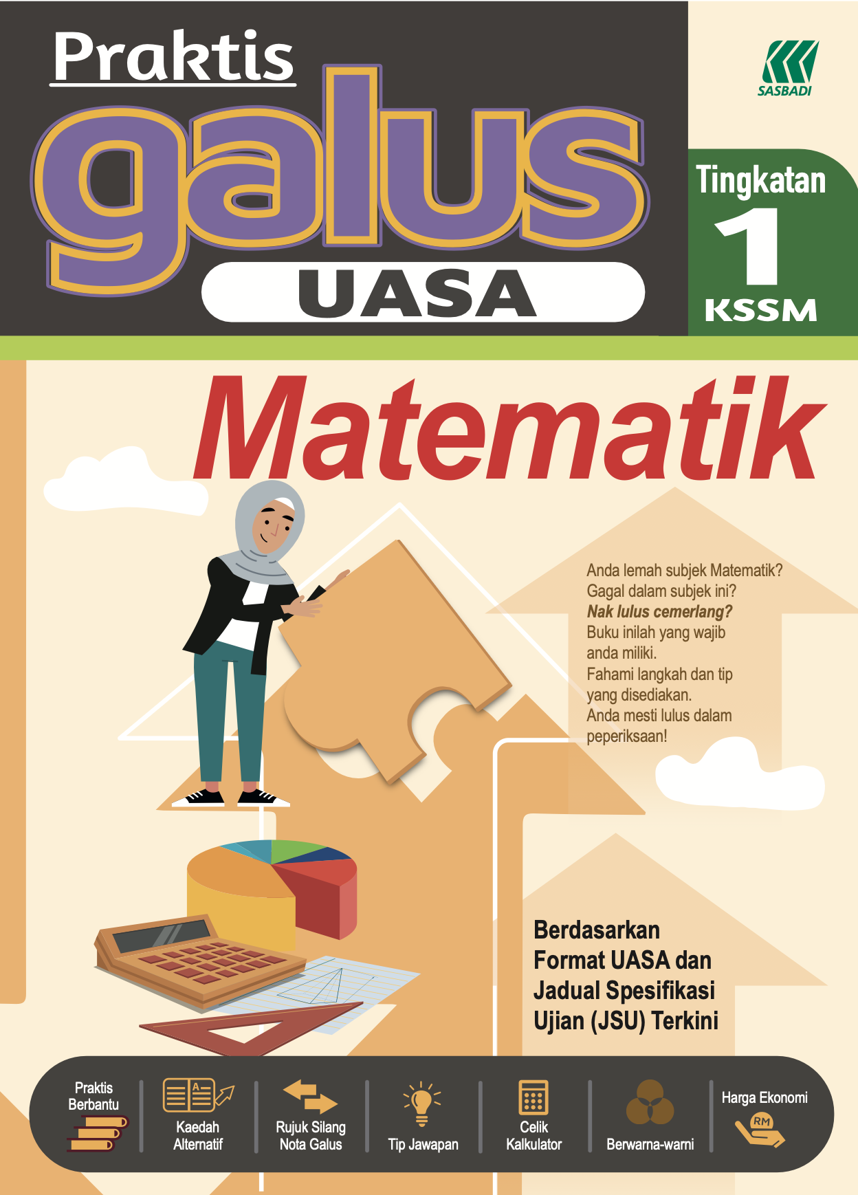 Praktis Galus UASA KSSM Matematik Ting. 1 (2026) Cover
