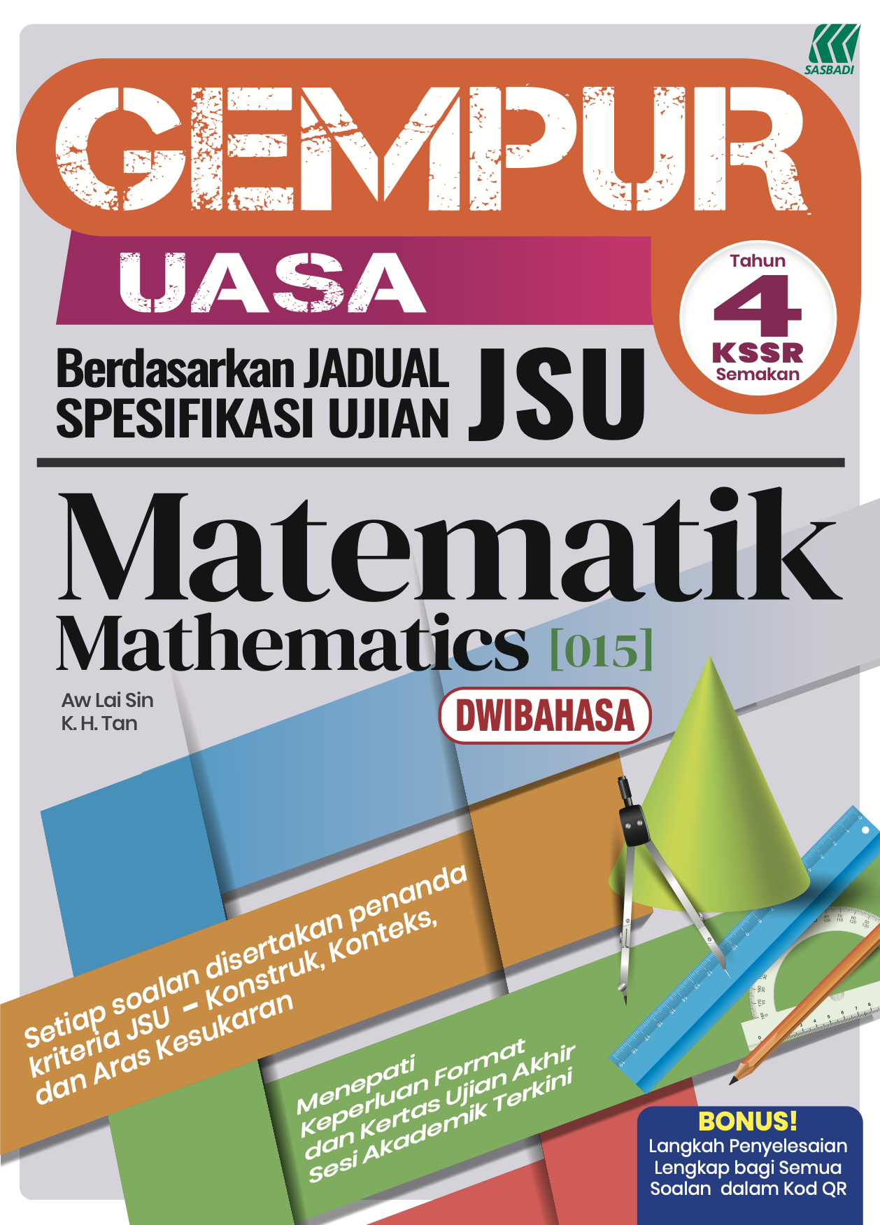 Gempur UASA KSSR Matematik (Dwibahasa) Tahun 4 Cover