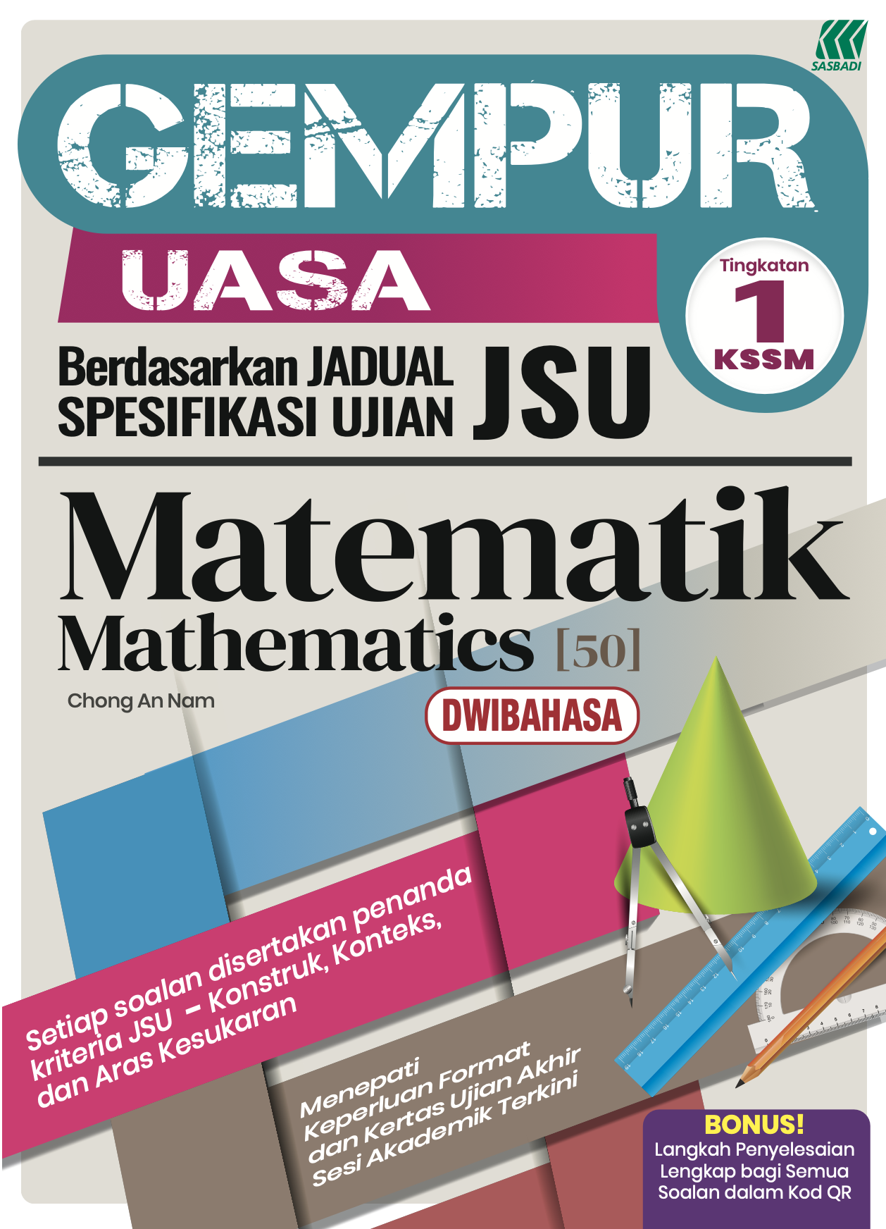 Gempur UASA KSSM Matematik Ting. 1 (Bilingual) Cover