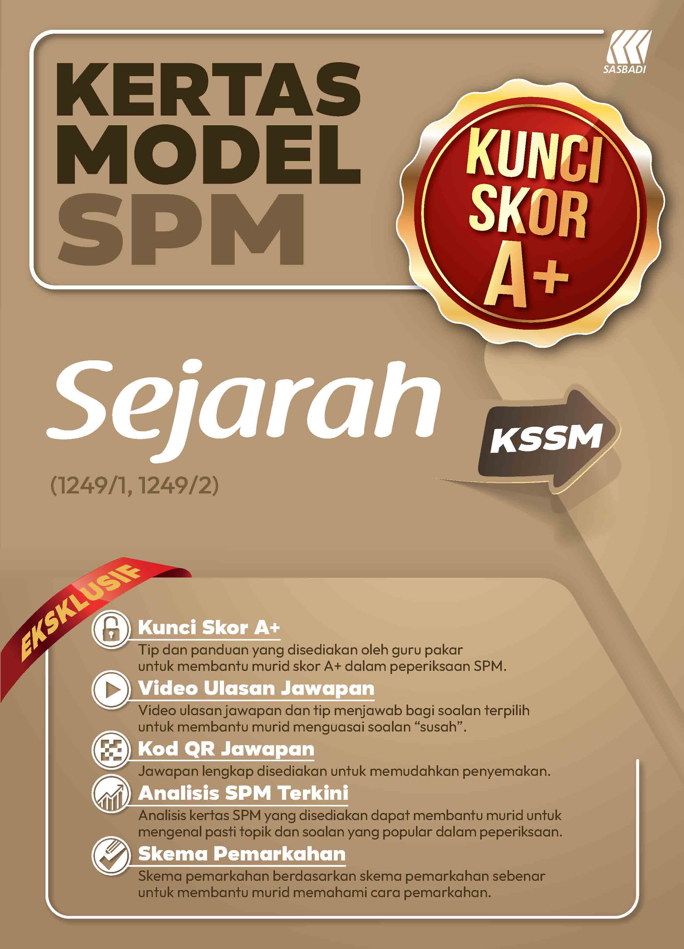 Kertas Model Kunci Skor A+ SPM Sejarah Cover