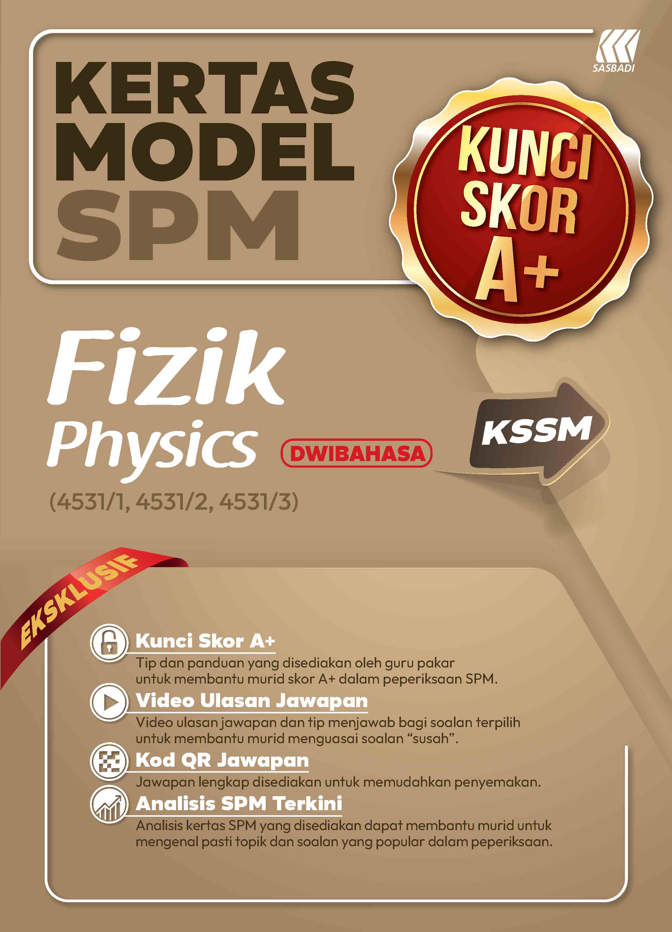 Kertas Model Kunci Skor A+ SPM Fizik Cover