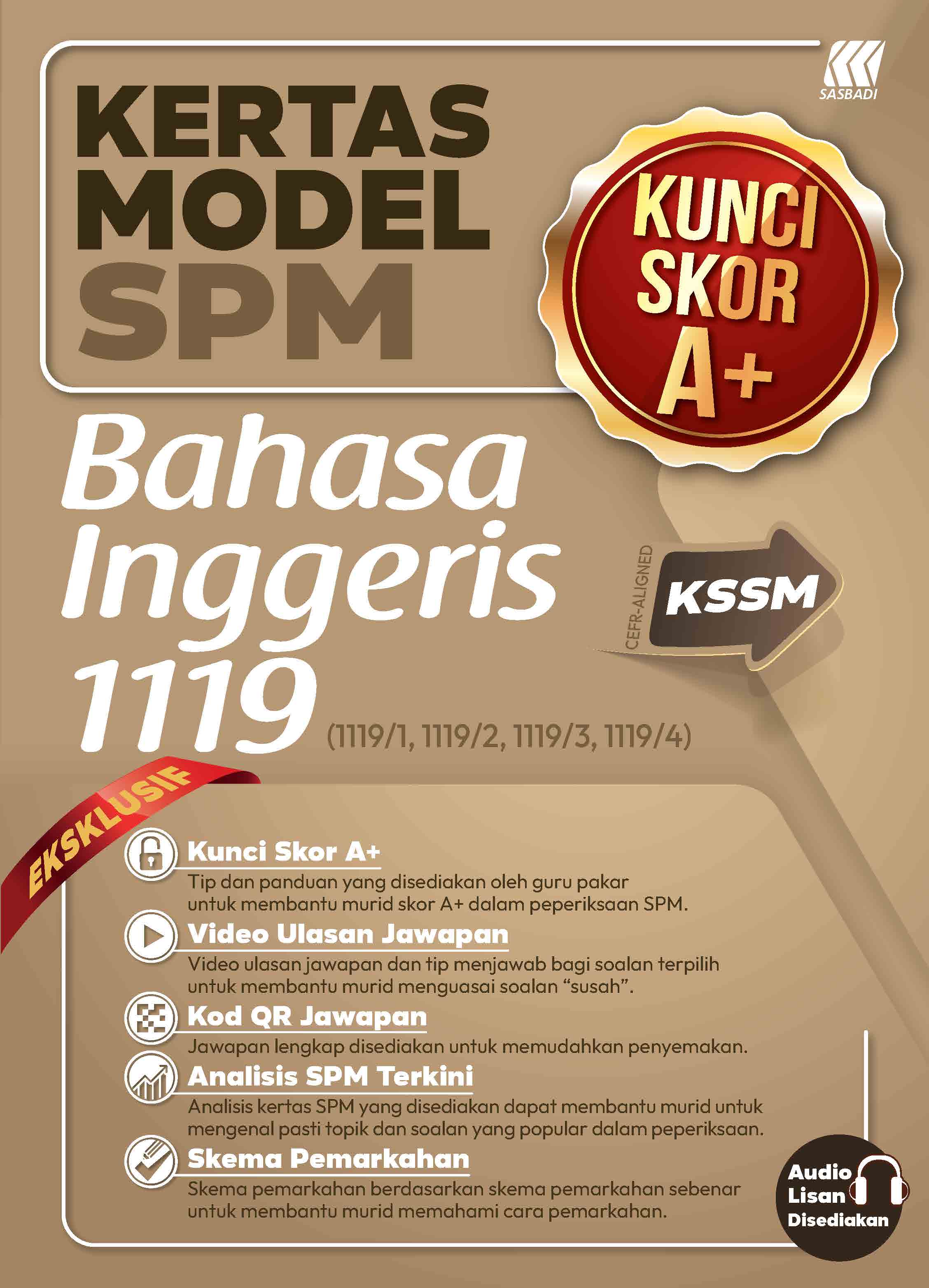 Kertas Model Kunci Skor A+ SPM English Cover