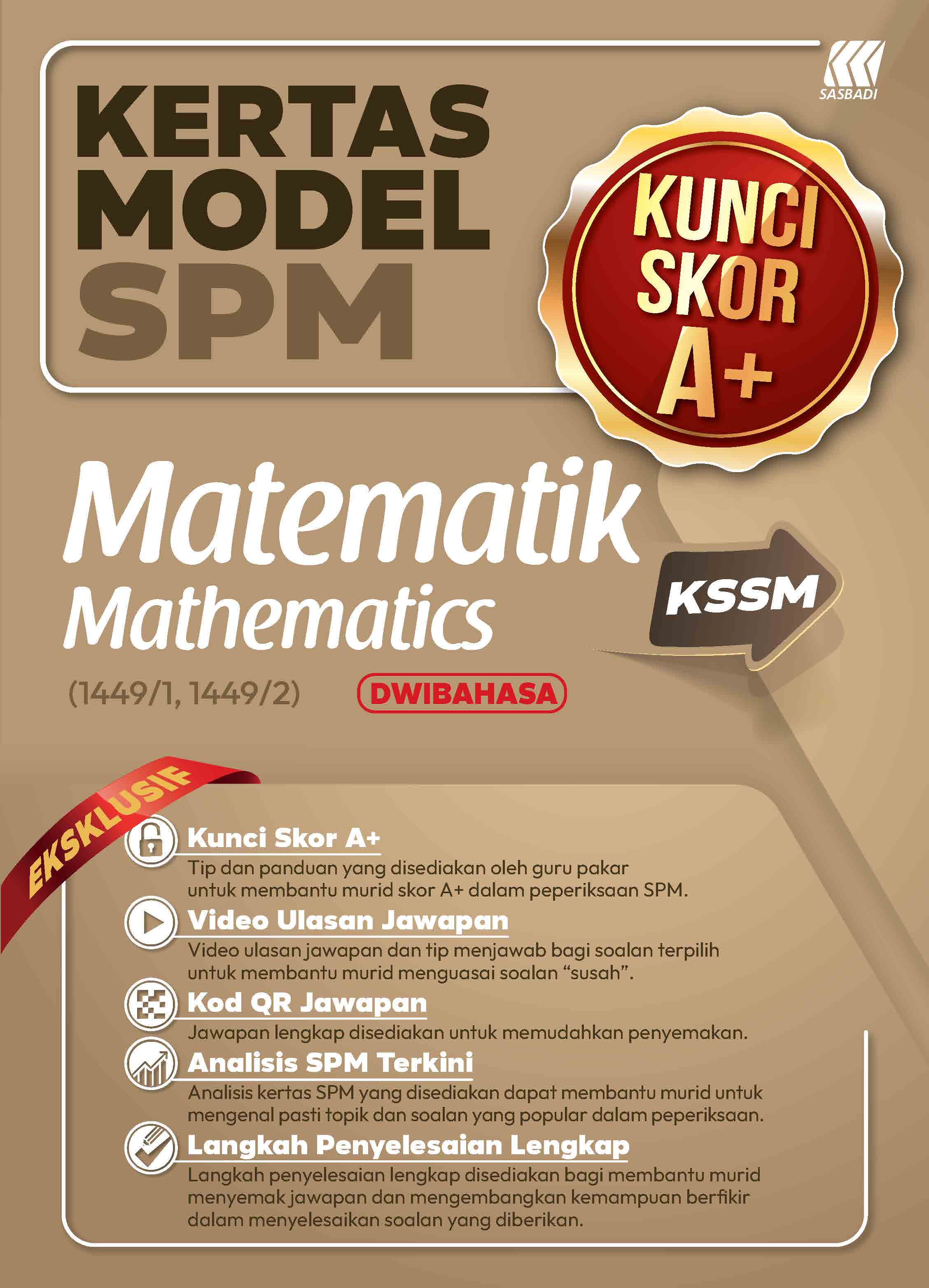 Kertas Model Kunci Skor A+ SPM Matematik Cover