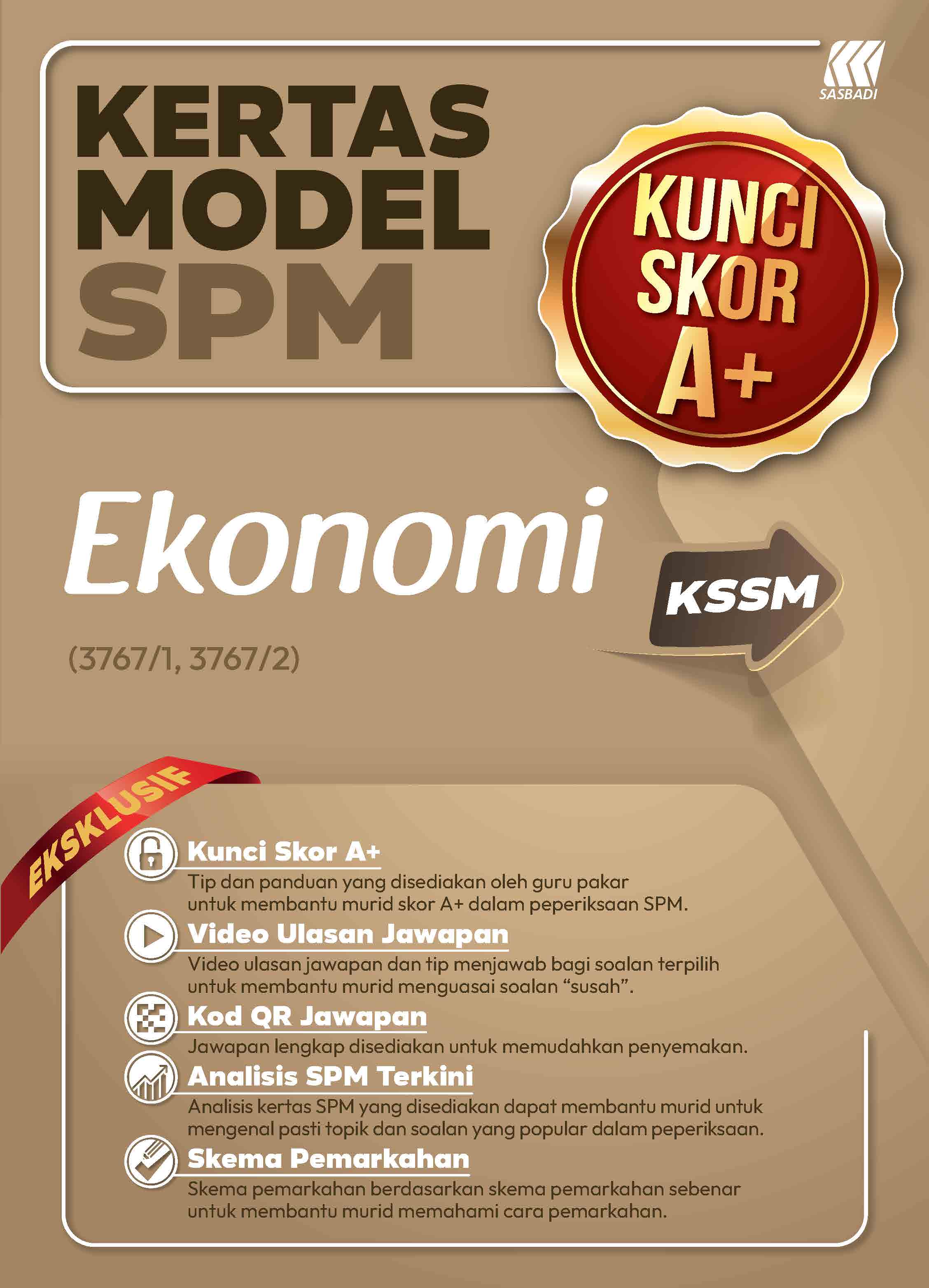 Kertas Model Kunci Skor A+ SPM Ekonomi Cover